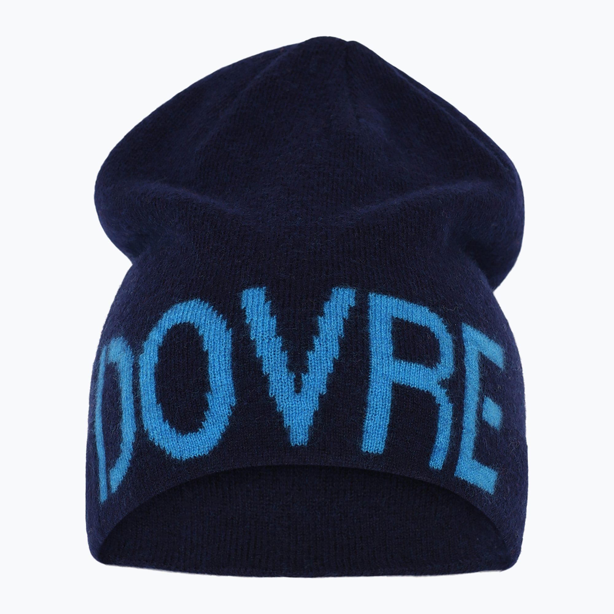 Мъжка зимна шапка Dovre Wool Logo Beanie blue