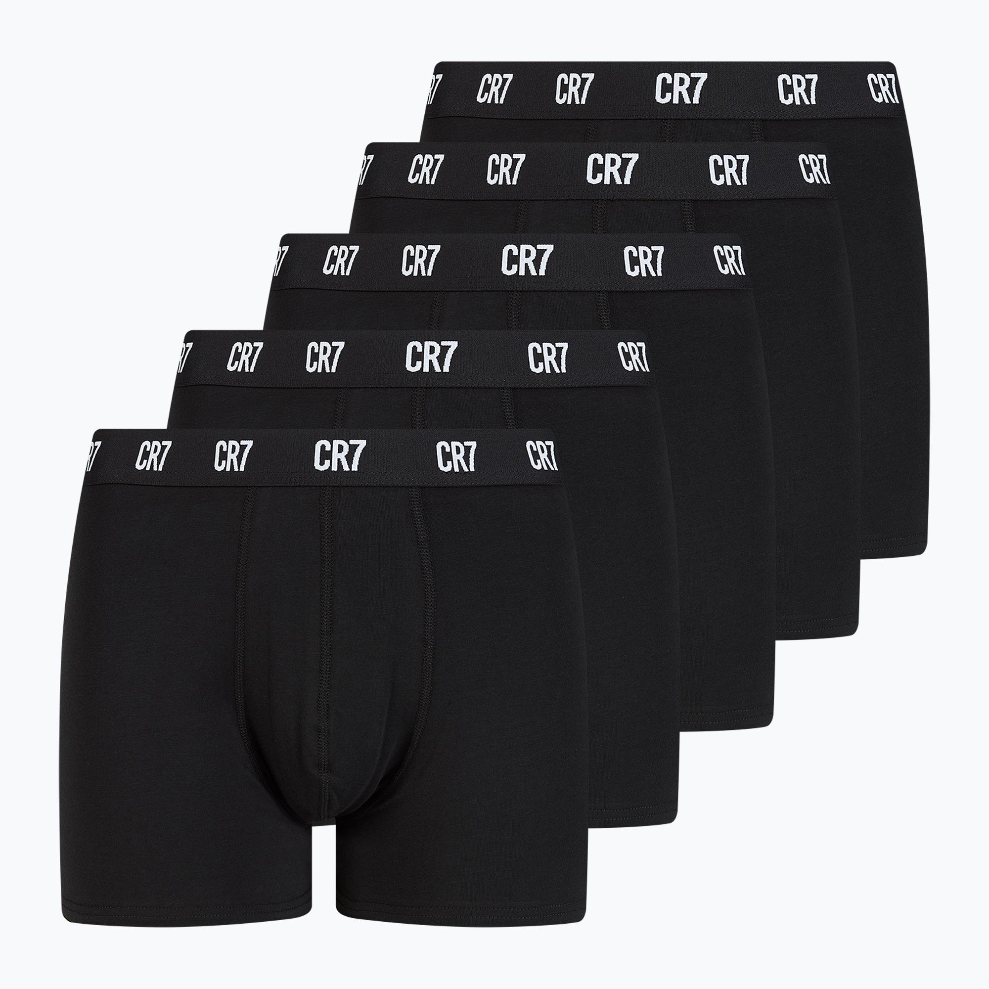 Men's CR7 Basic Trunk boxer shorts 5 pairs black/white