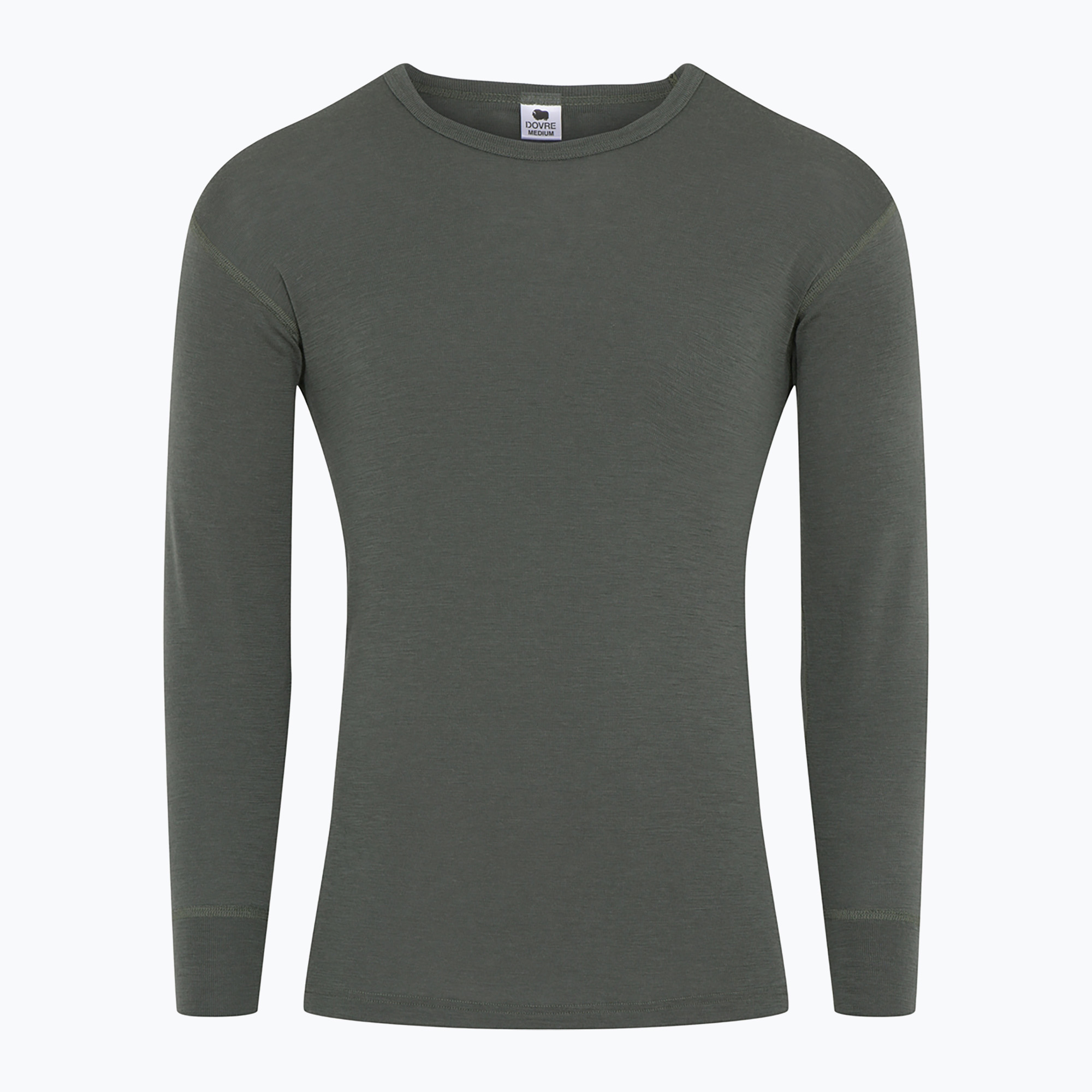 Pánska termo mikina Dovre Wool khaki