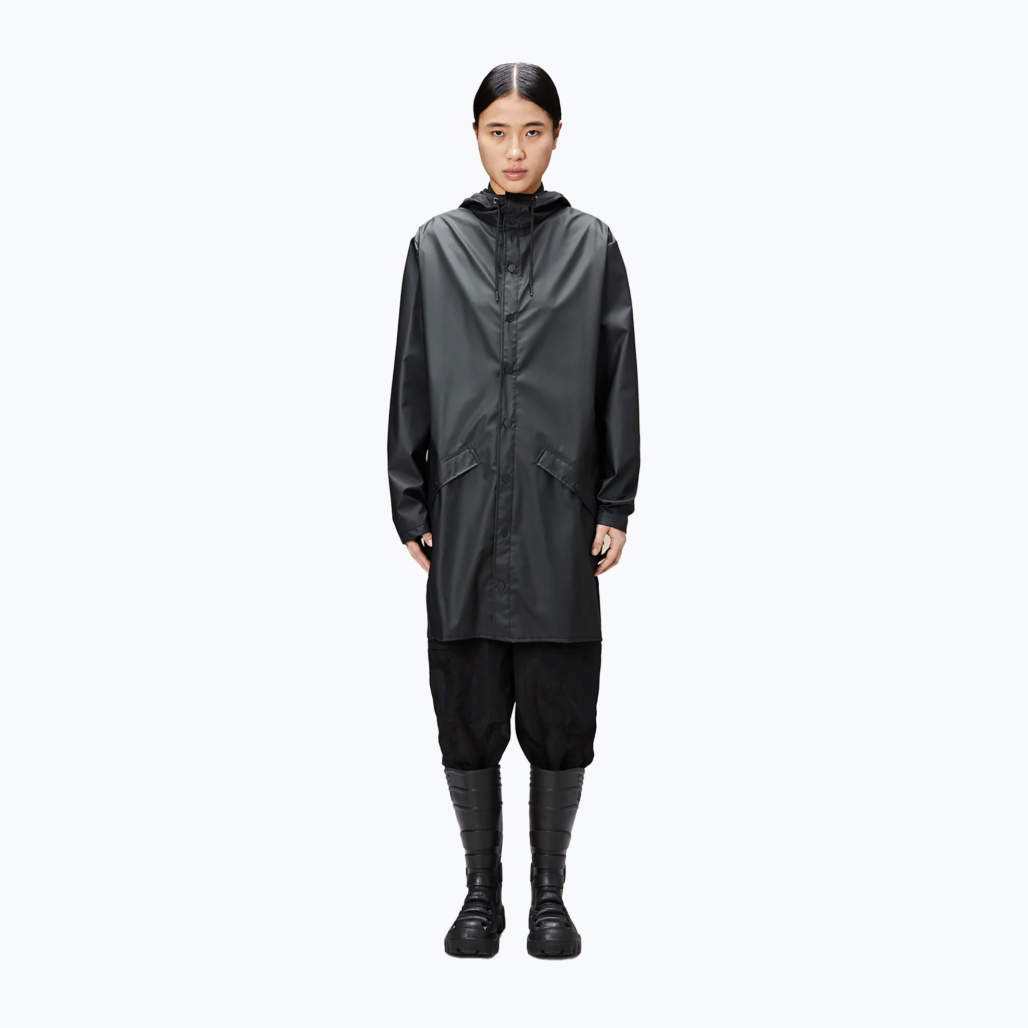 Kurtka Rains Long Jacket black 