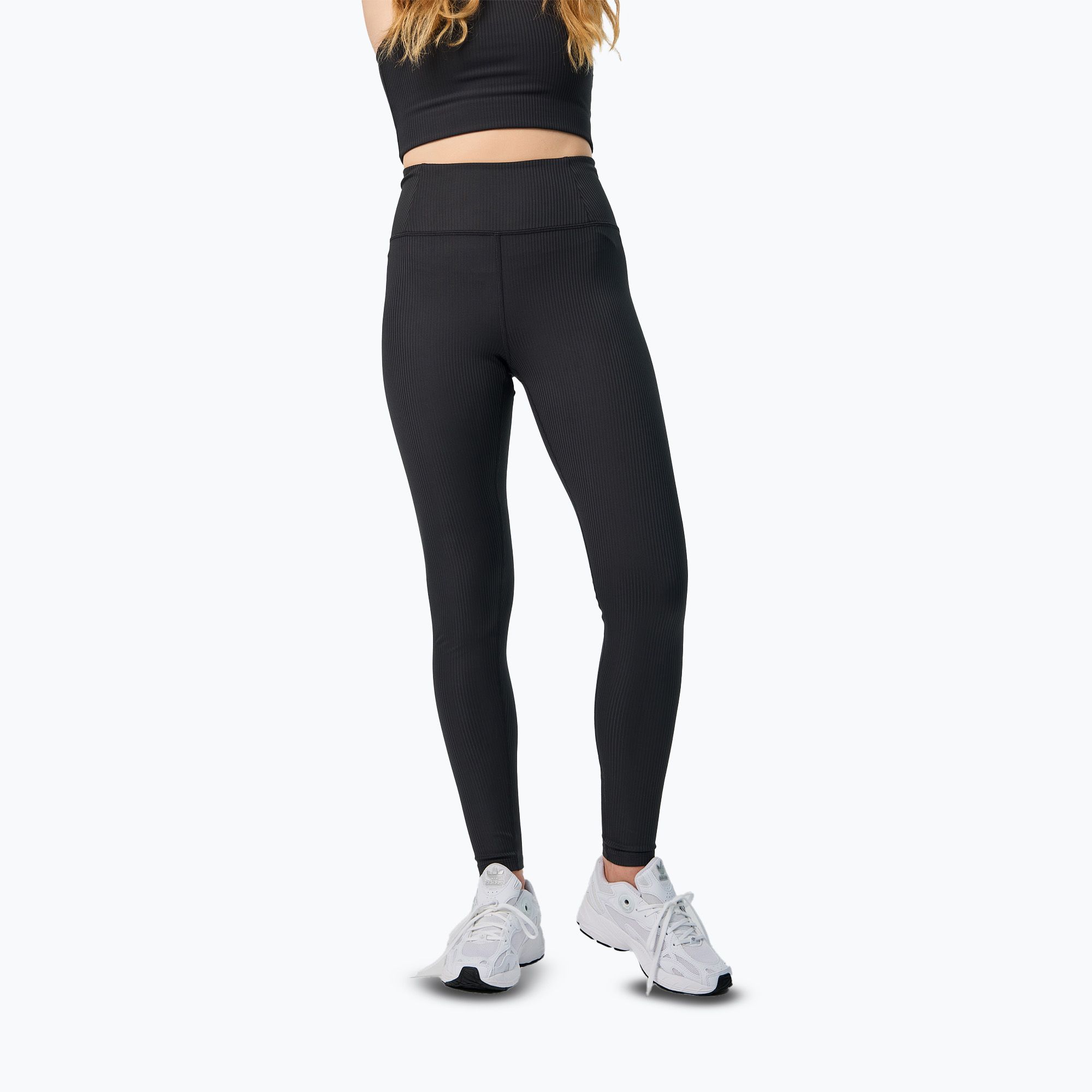Legginsy treningowe damskie Girlfriend Collective Rib black 