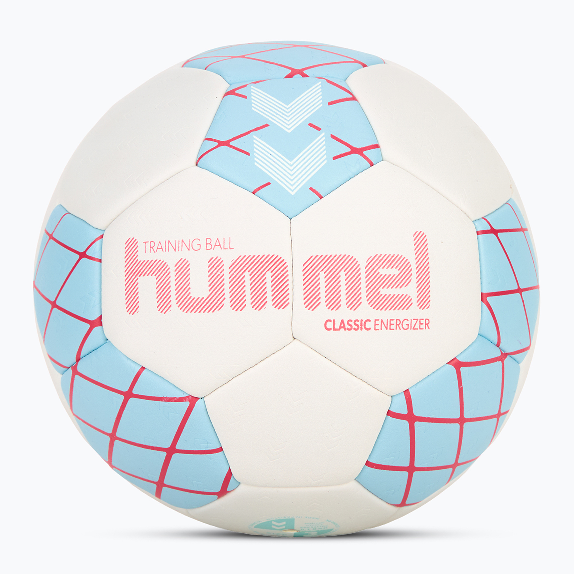 Хандбална топка Hummel Classic Energizer off white/light blue/yellow размер 3