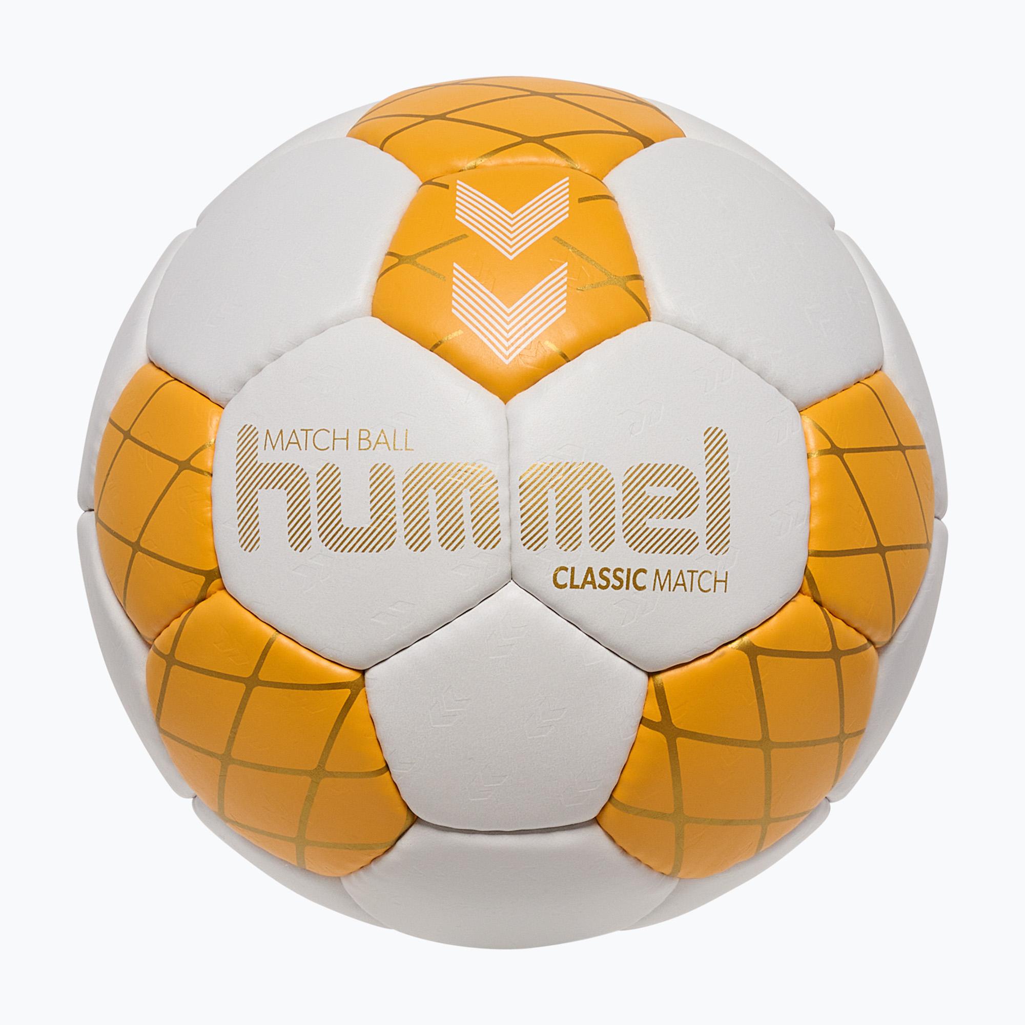 Loptu na hádzanú Hummel Classic Match HB off white/orange/gold size 3