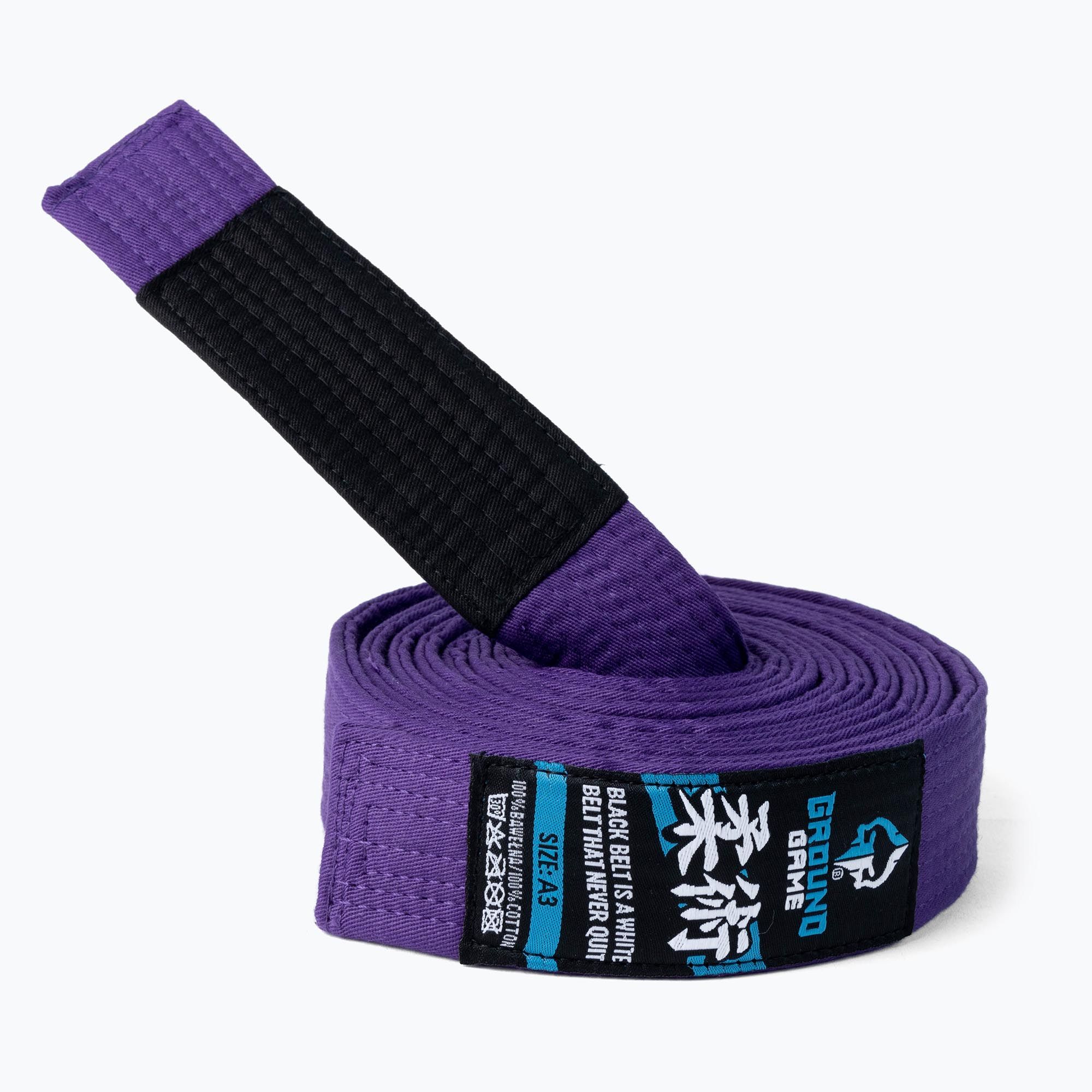 Ground Game pánsky opasok na brazílske Jiu-Jitsu fialový GIBELTPUR01 (GIBELTPUR01)