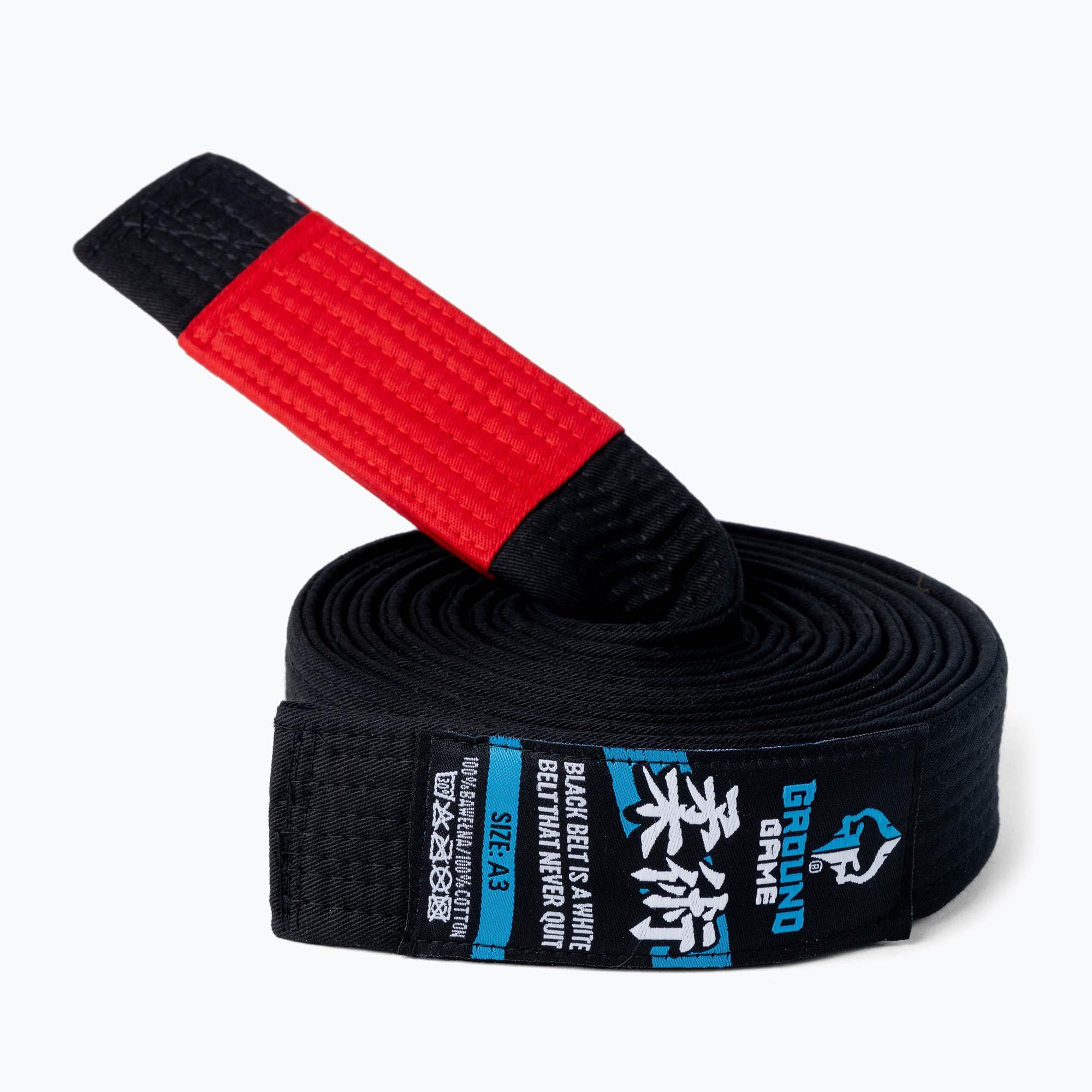 Ground Game pánsky opasok na brazílske Jiu-Jitsu čierny GIBELTBLA02 (GIBELTBLA02)