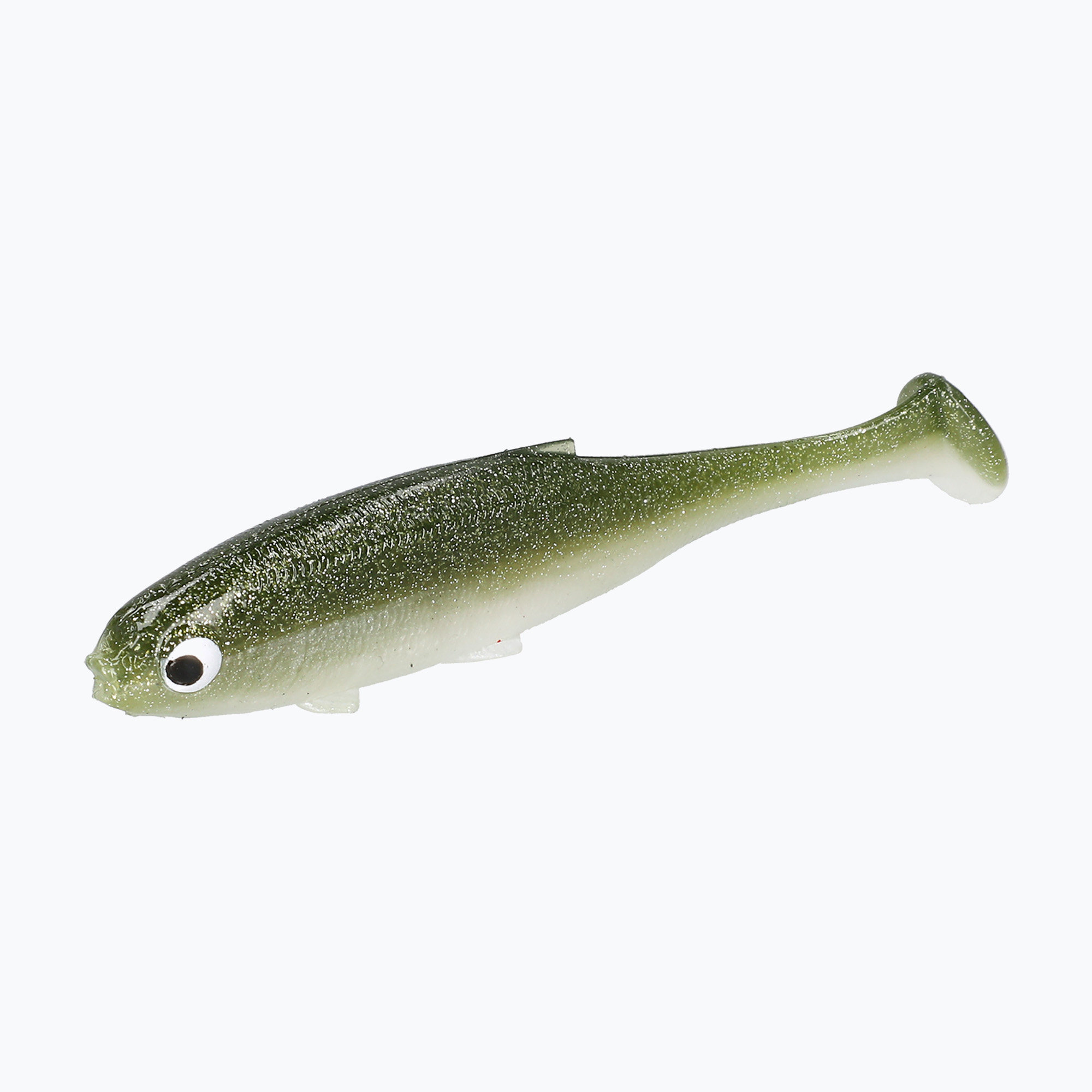 Mikado Real Fish 2db zöld gumicsali PMRFR-15-OLBLEAK (Real Fish 2 szt. PMRFR-15-OLBLEAK)