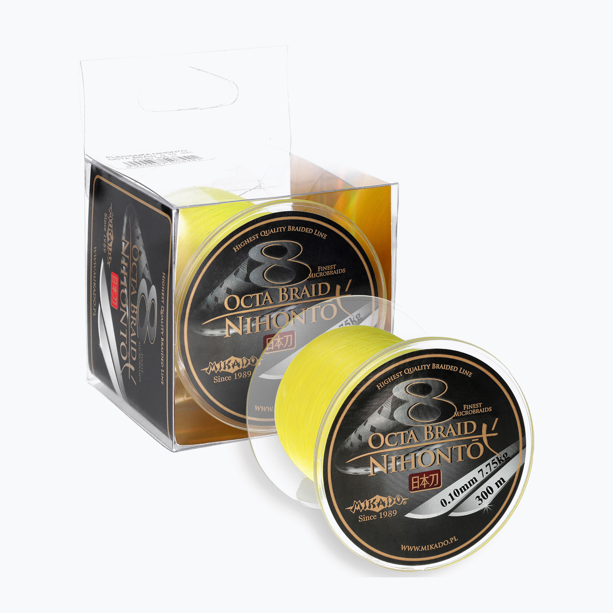Mikado Nihonto Octa Braid 300m yellow Z25F-023 spinning braid (0.40 mm / 300 m)