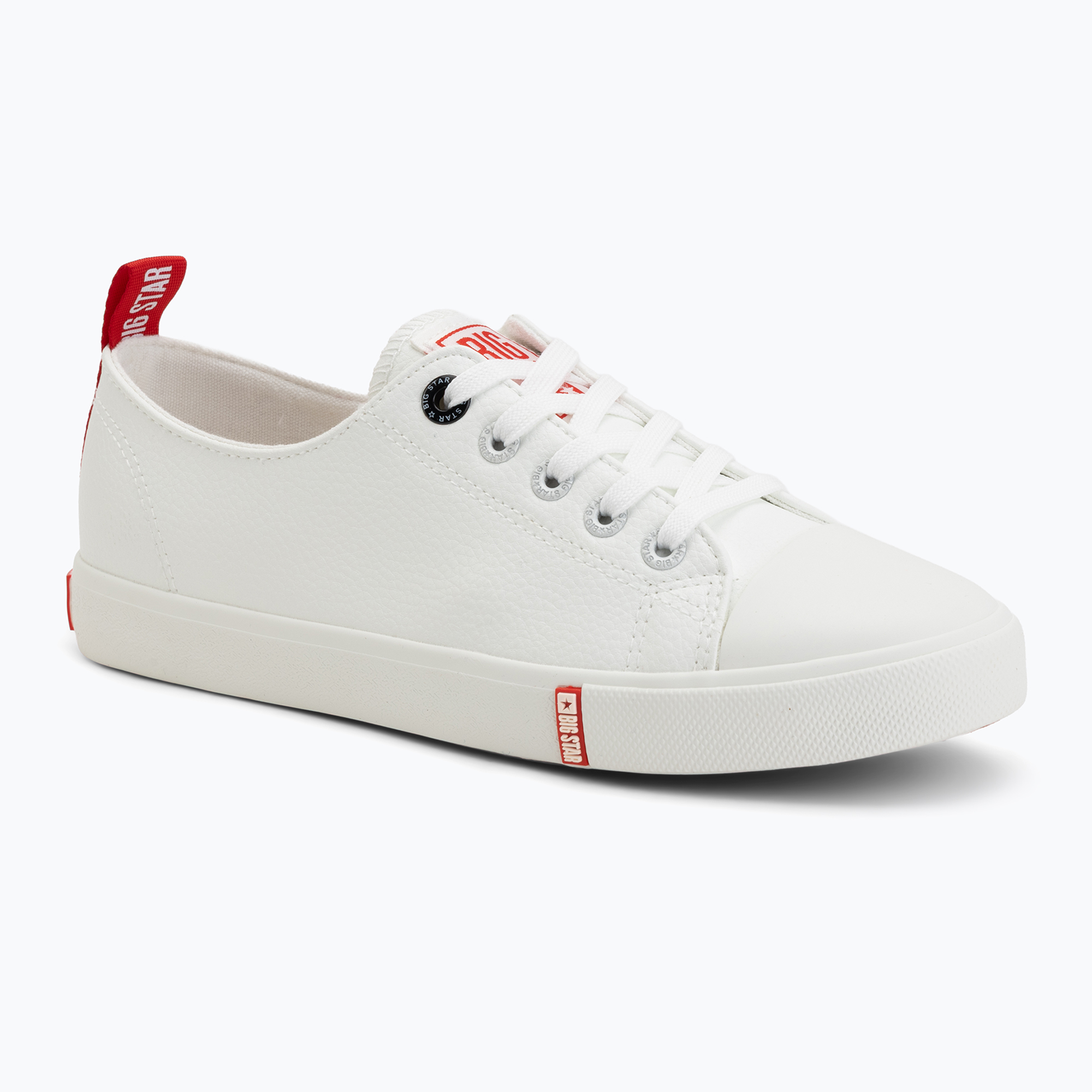 Trampki damskie BIG STAR  GG274005 white/red 