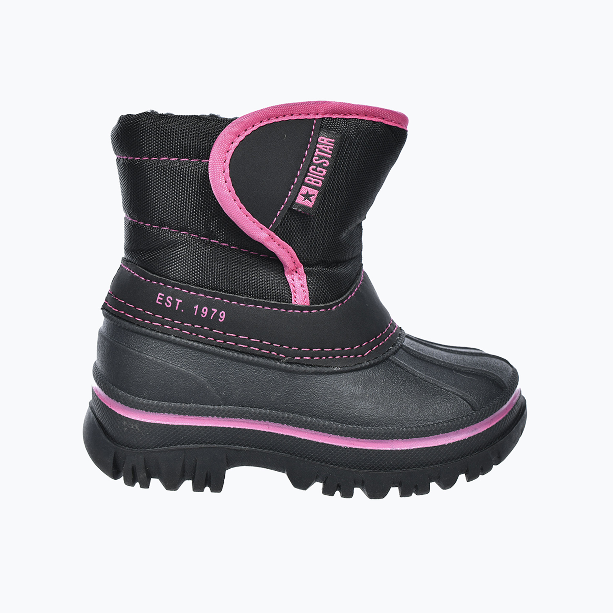 Śniegowce dziecięce BIG STAR OO374057 black/dark pink 