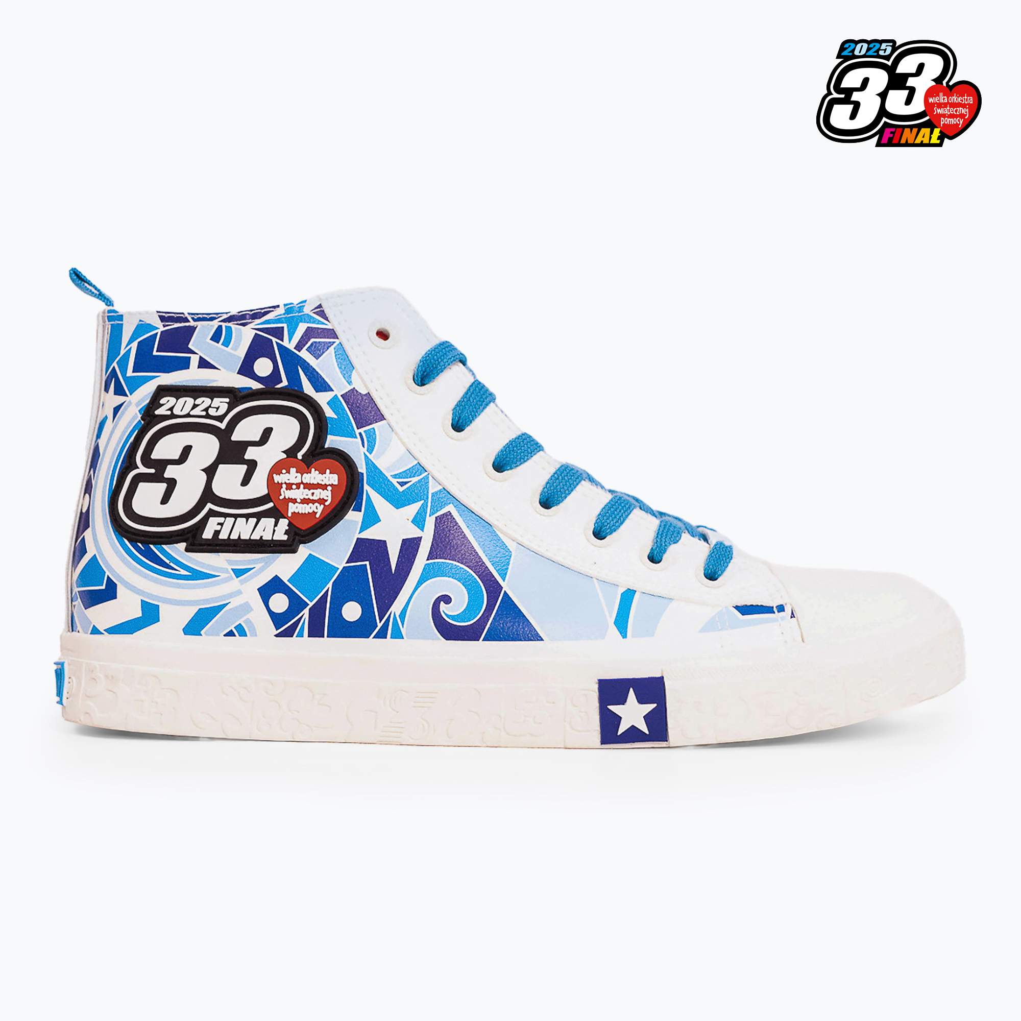 Trampki męskie oficjalne WOŚP BIG STAR RR174654 biały 