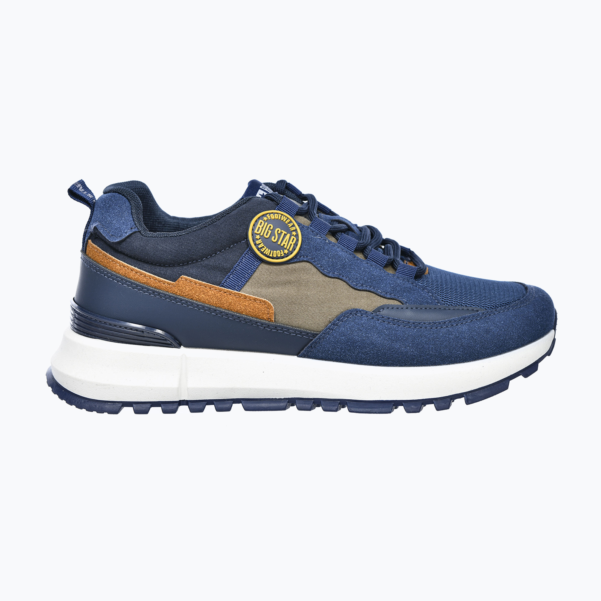 Buty męskie BIG STAR RR174279 navy/khaki/orange 