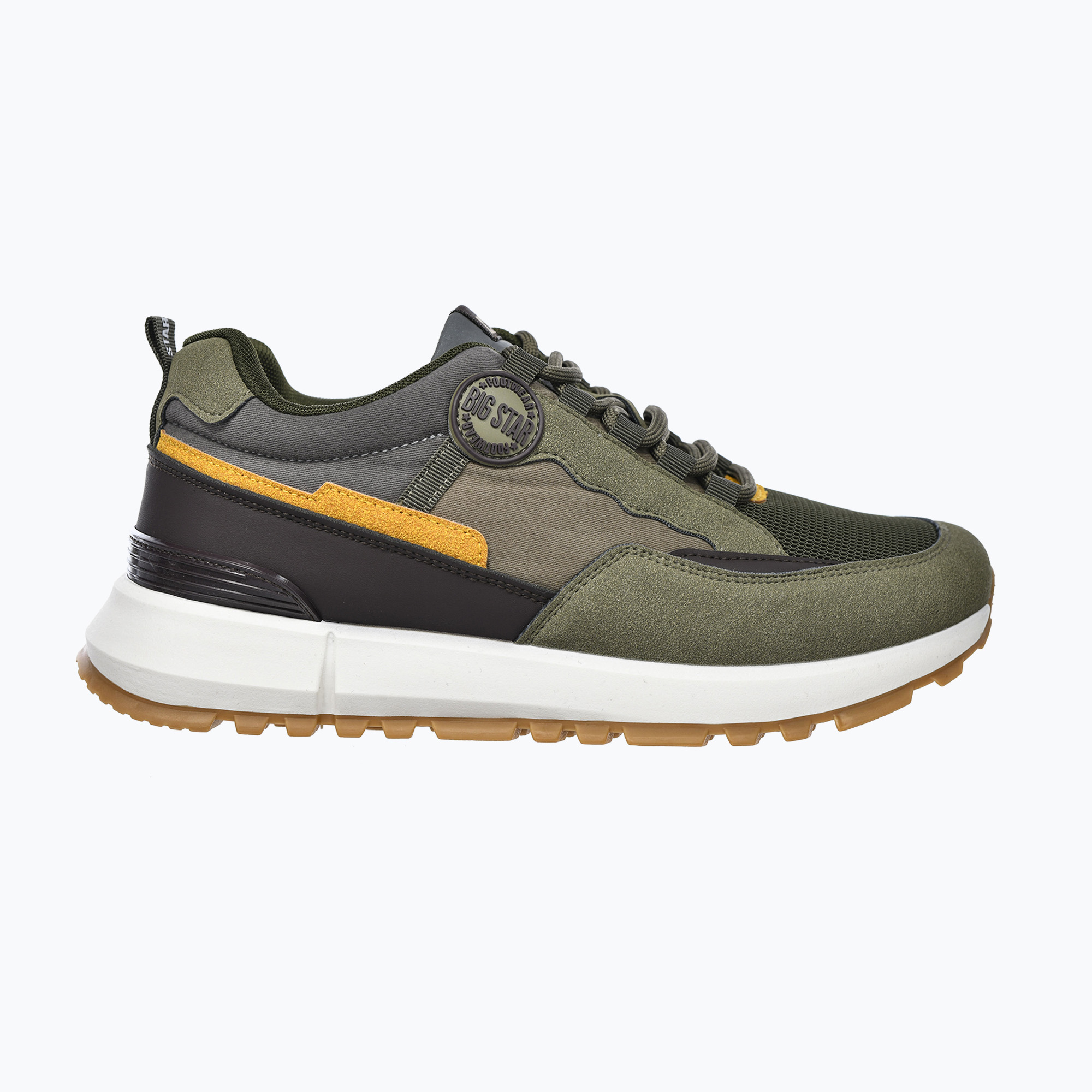 Buty męskie BIG STAR RR174280 khaki/dark brown/grey 