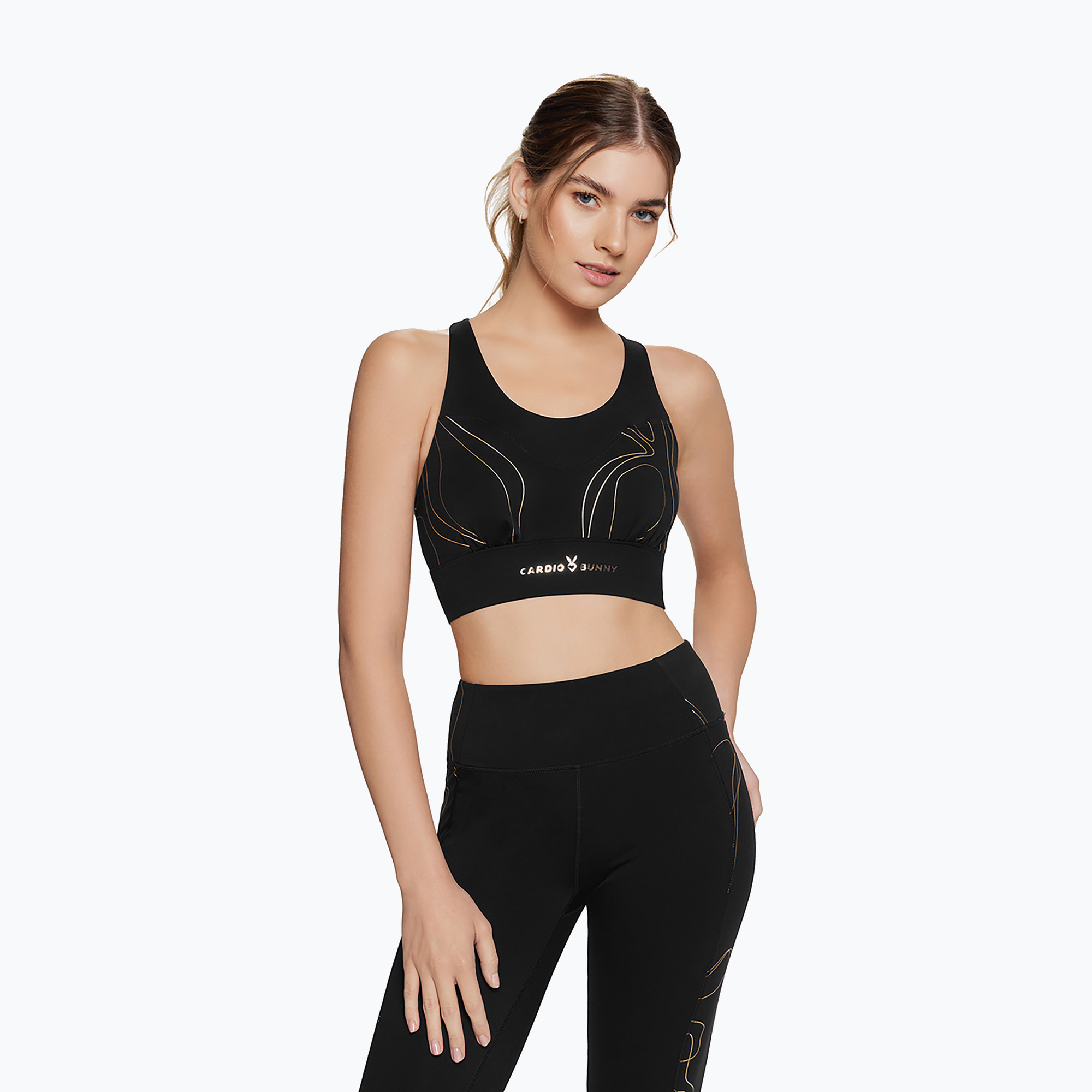 Тренировъчен сутиен Cardio Bunny Flame black