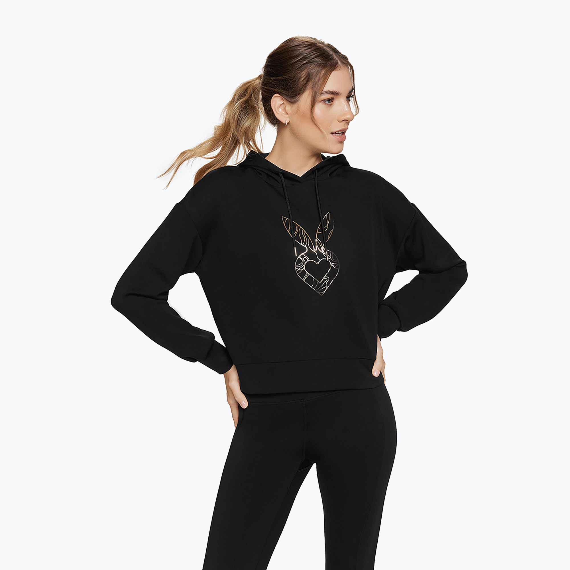 Felpa da allenamento Cardio Bunny Freeze donna nero (L) (Freeze CB-H24-106C)