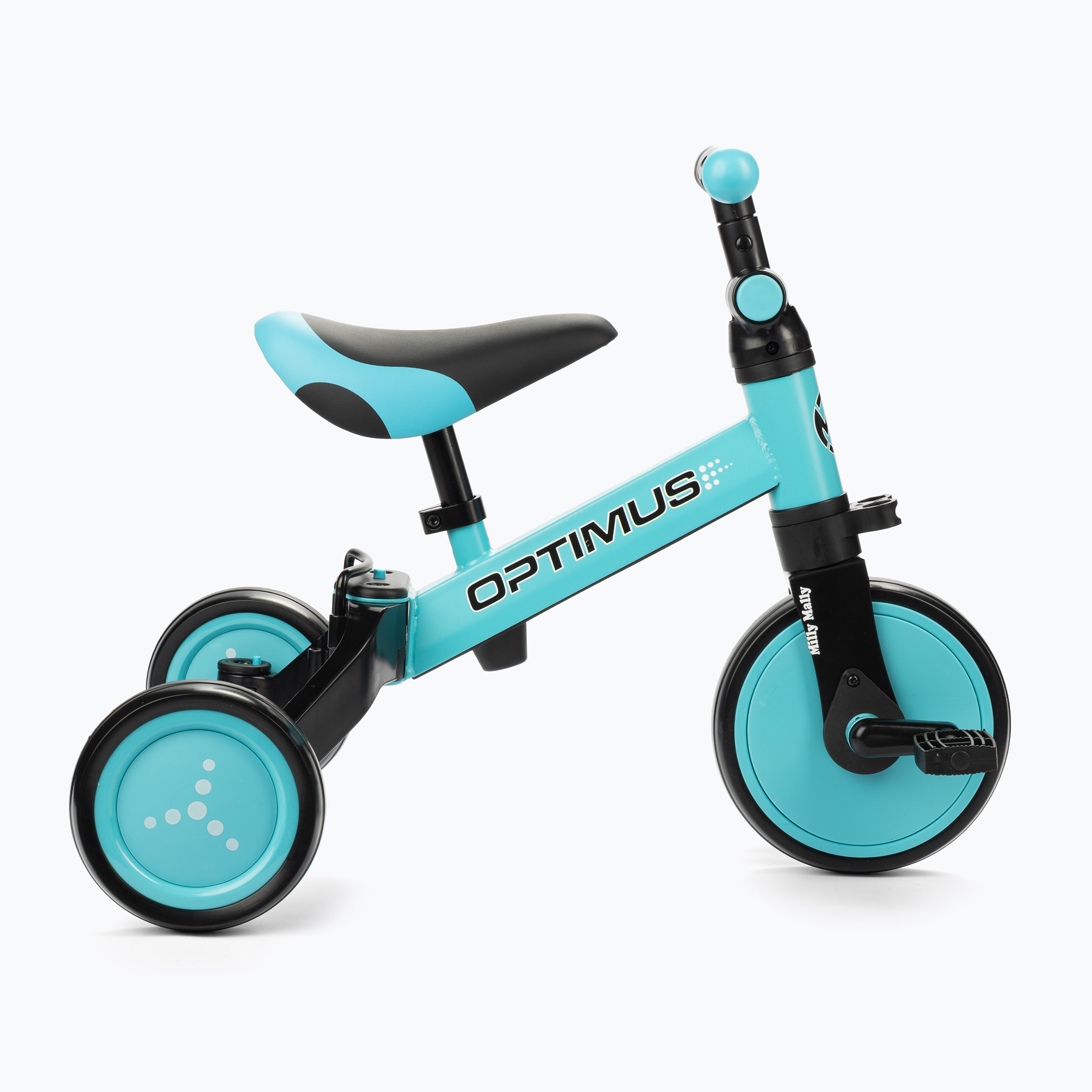 Bicicletă pentru copii Milly Mally 3in1 Optimus, albastru, 2710 (3w1 Optimus 2710)