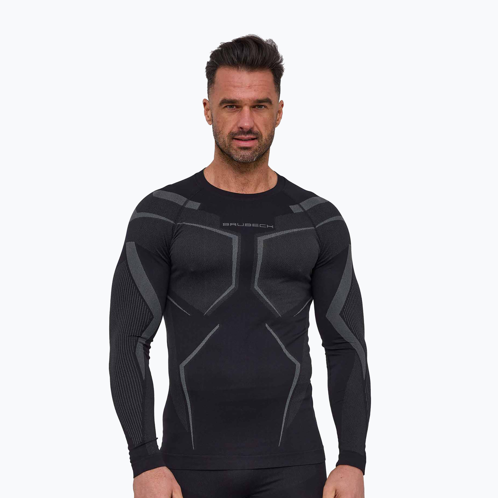 Bluza termoaktywna męska Brubeck Dry black/graphite | WYSYŁKA W 24H | 30 DNI NA ZWROT