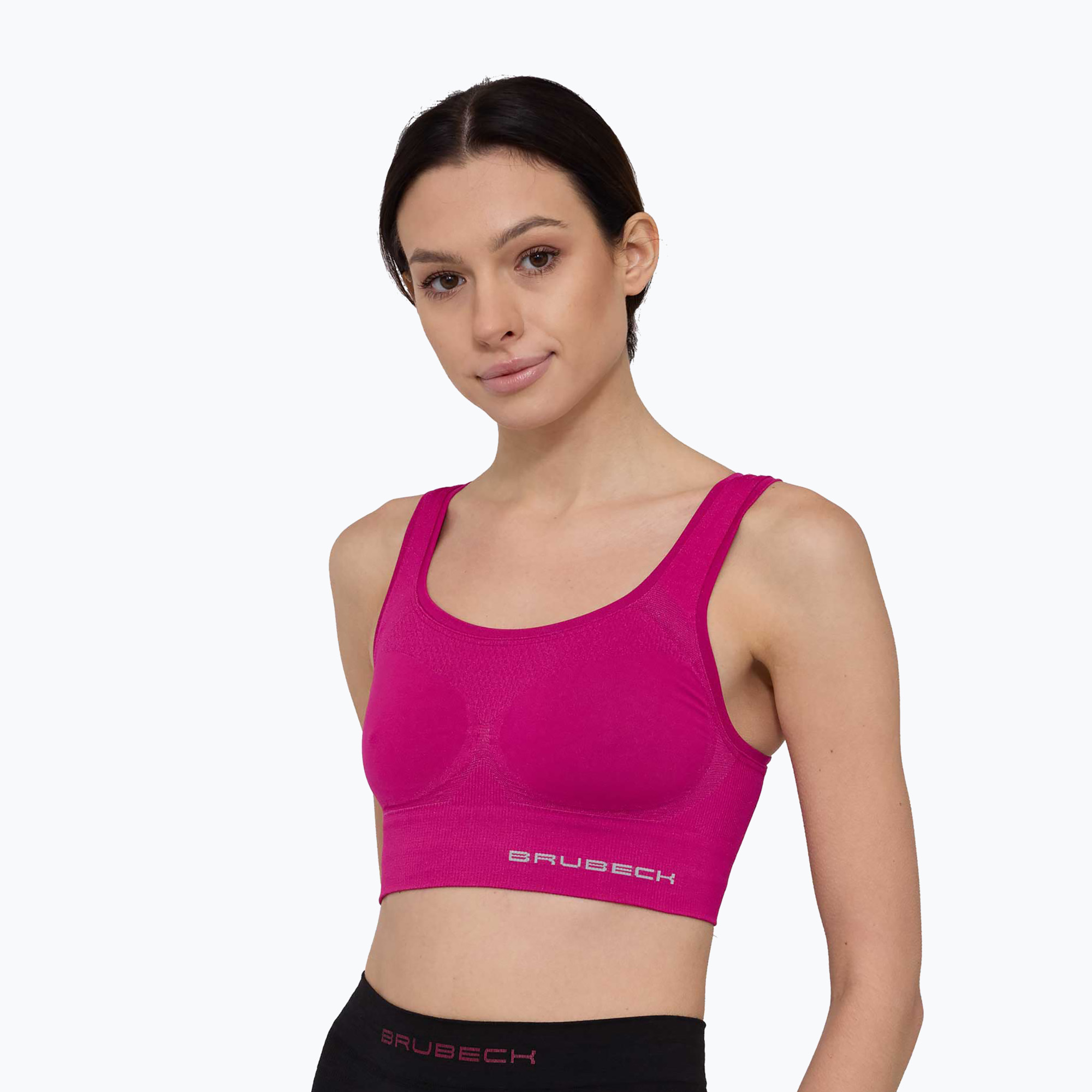 Biustonosz termoaktywny Brubeck Gym Crop fuchsia | WYSYŁKA W 24H | 30 DNI NA ZWROT
