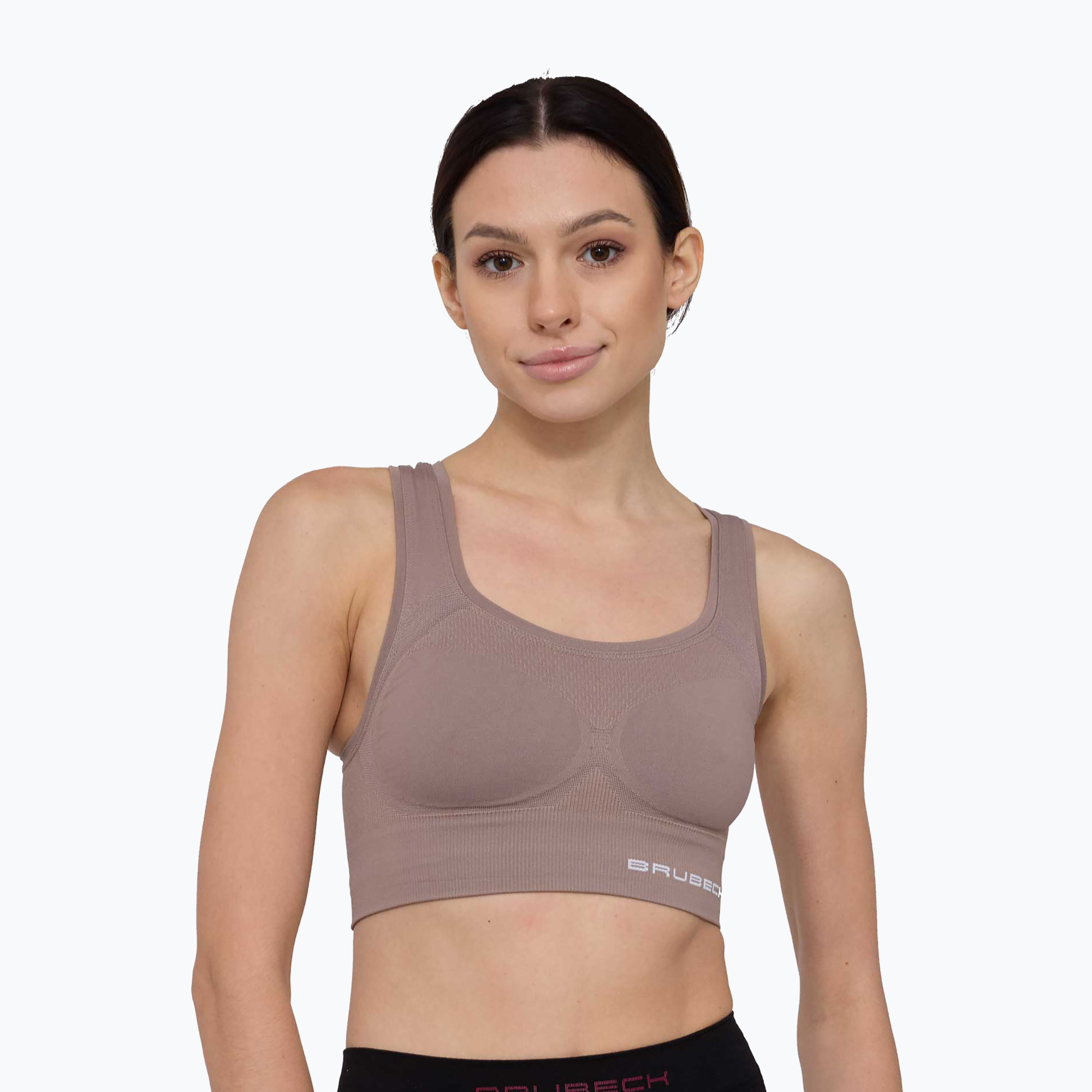 Biustonosz termoaktywny Brubeck Gym Crop beige | WYSYŁKA W 24H | 30 DNI NA ZWROT