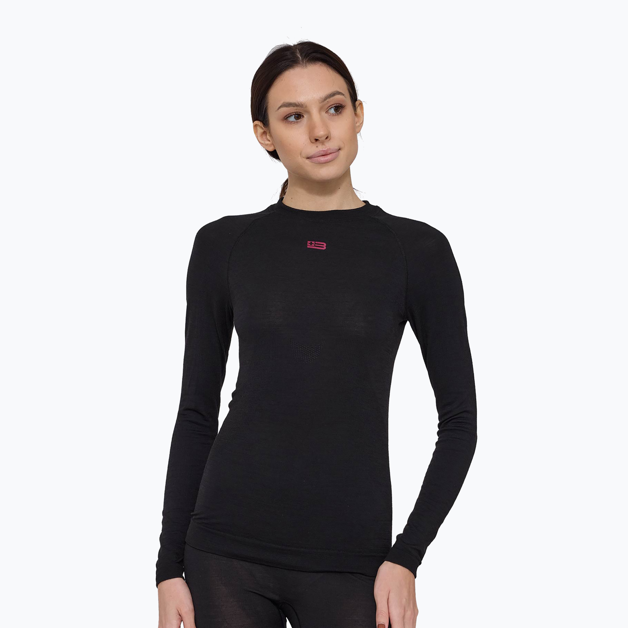 Bluza termoaktywna damska Brubeck Active Merino black | WYSYŁKA W 24H | 30 DNI NA ZWROT