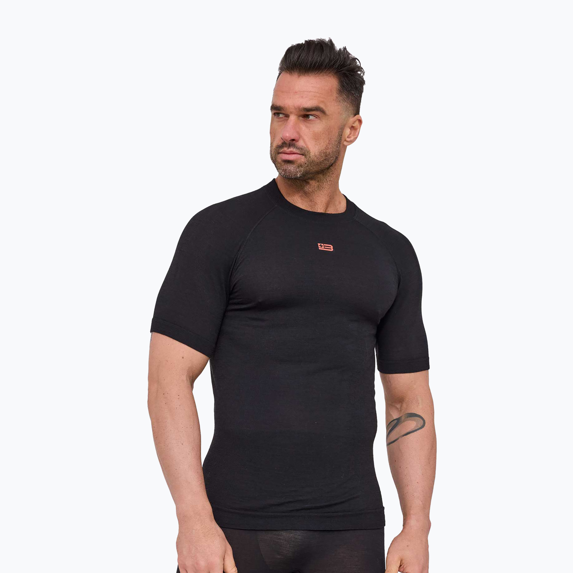 Koszulka termoaktywna męska Brubeck Active Merino black | WYSYŁKA W 24H | 30 DNI NA ZWROT