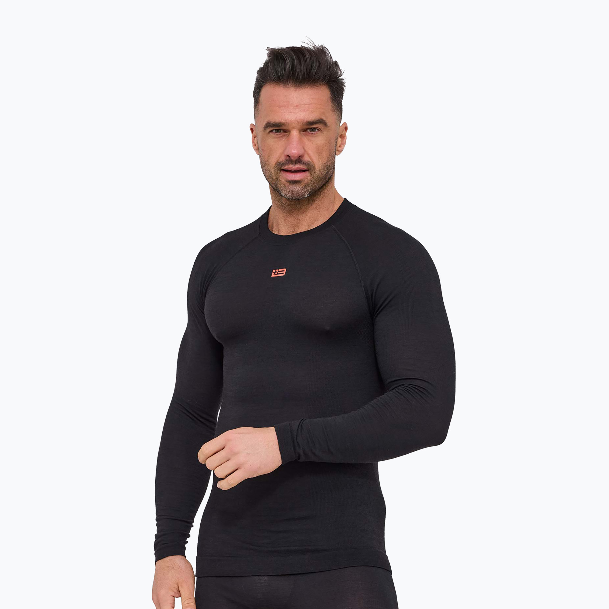 Bluza termoaktywna męska Brubeck Active Merino black | WYSYŁKA W 24H | 30 DNI NA ZWROT