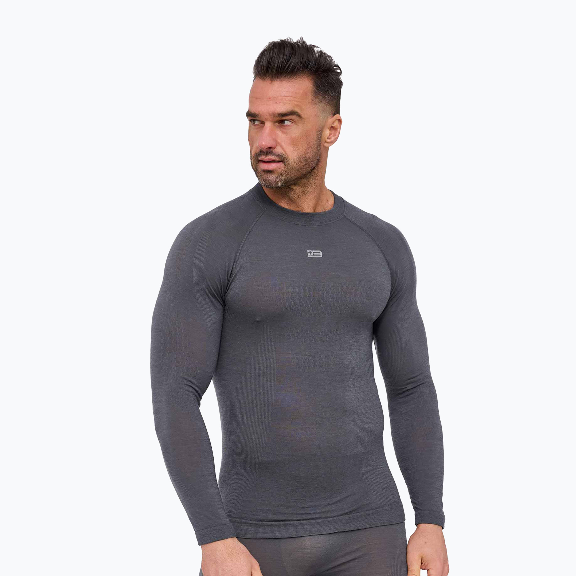 Bluza termoaktywna męska Brubeck Active Merino graphite | WYSYŁKA W 24H | 30 DNI NA ZWROT