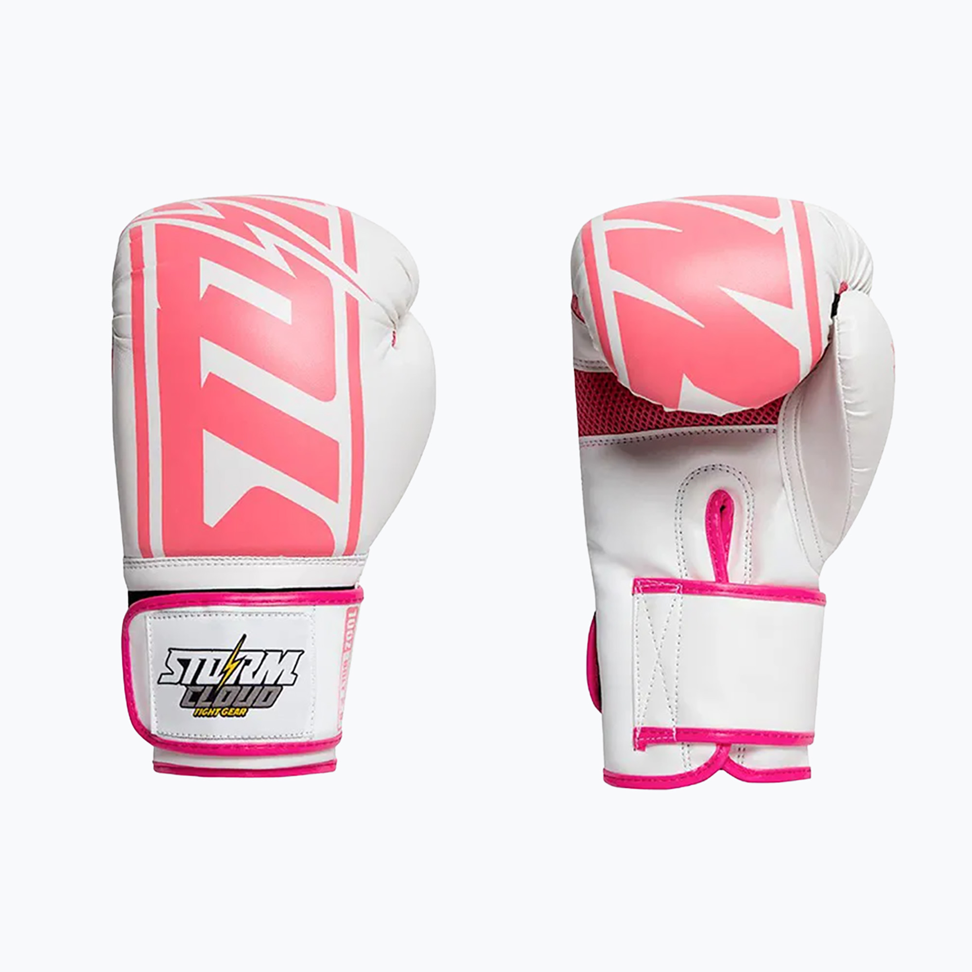 Rękawice bokserskie StormCloud Bolt 2.0 white/pink 