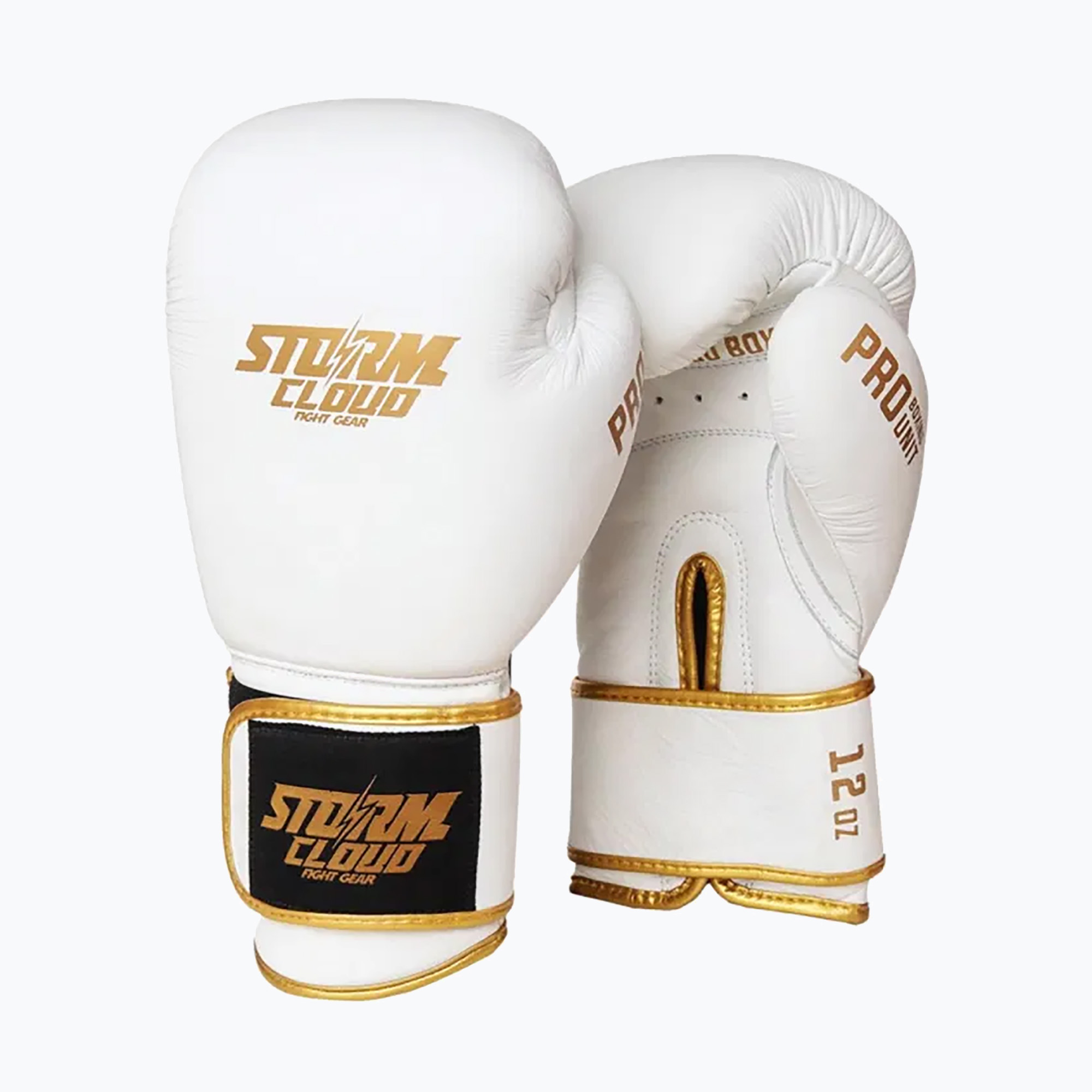 Rękawice bokserskie StormCloud Boxing Pro white/gold