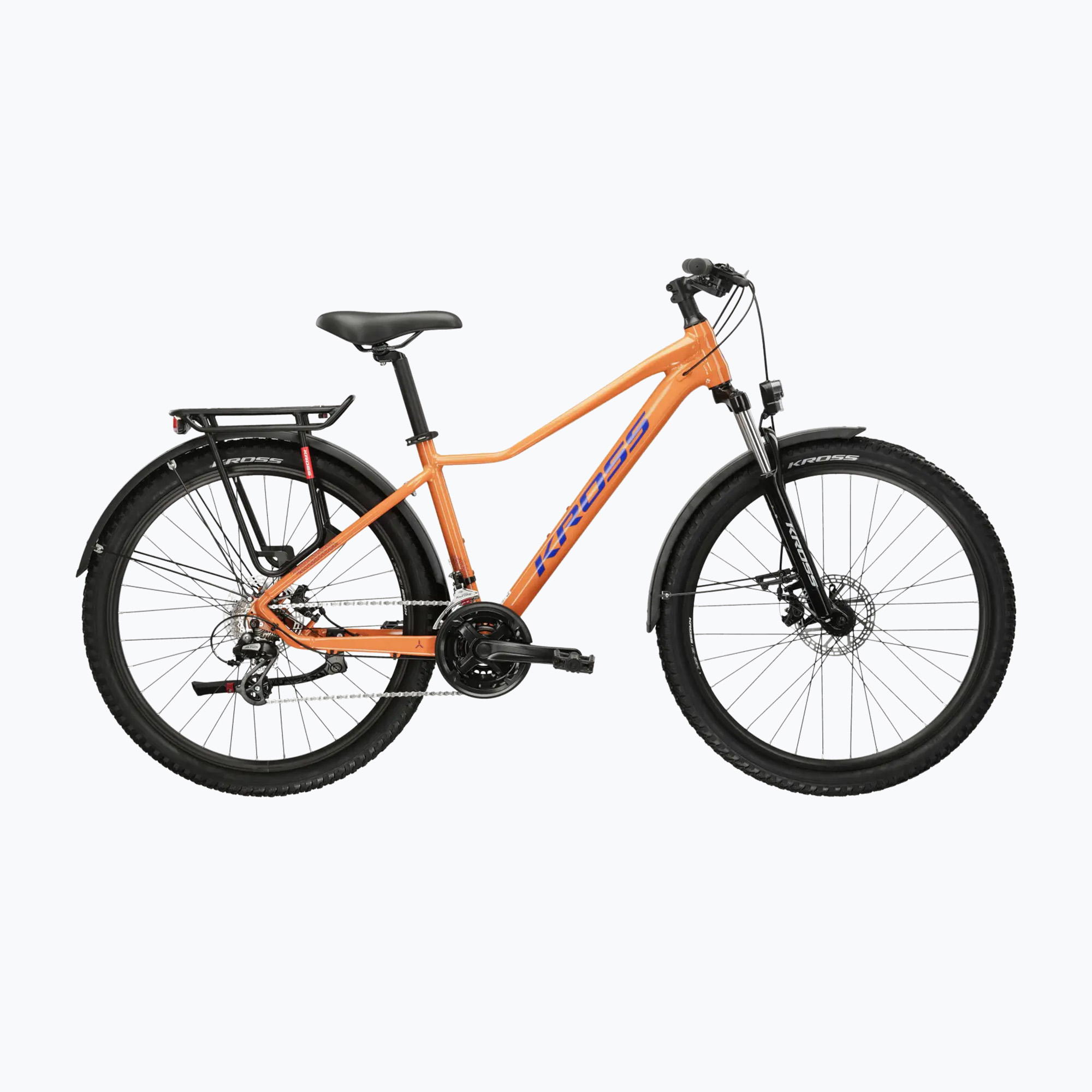 Női mountain bike KROSS Lea 2.0 Eq W 27.5 orange/navy blue/gloss (Lea 2.0 Eq W KRLE2E27X15W006906)