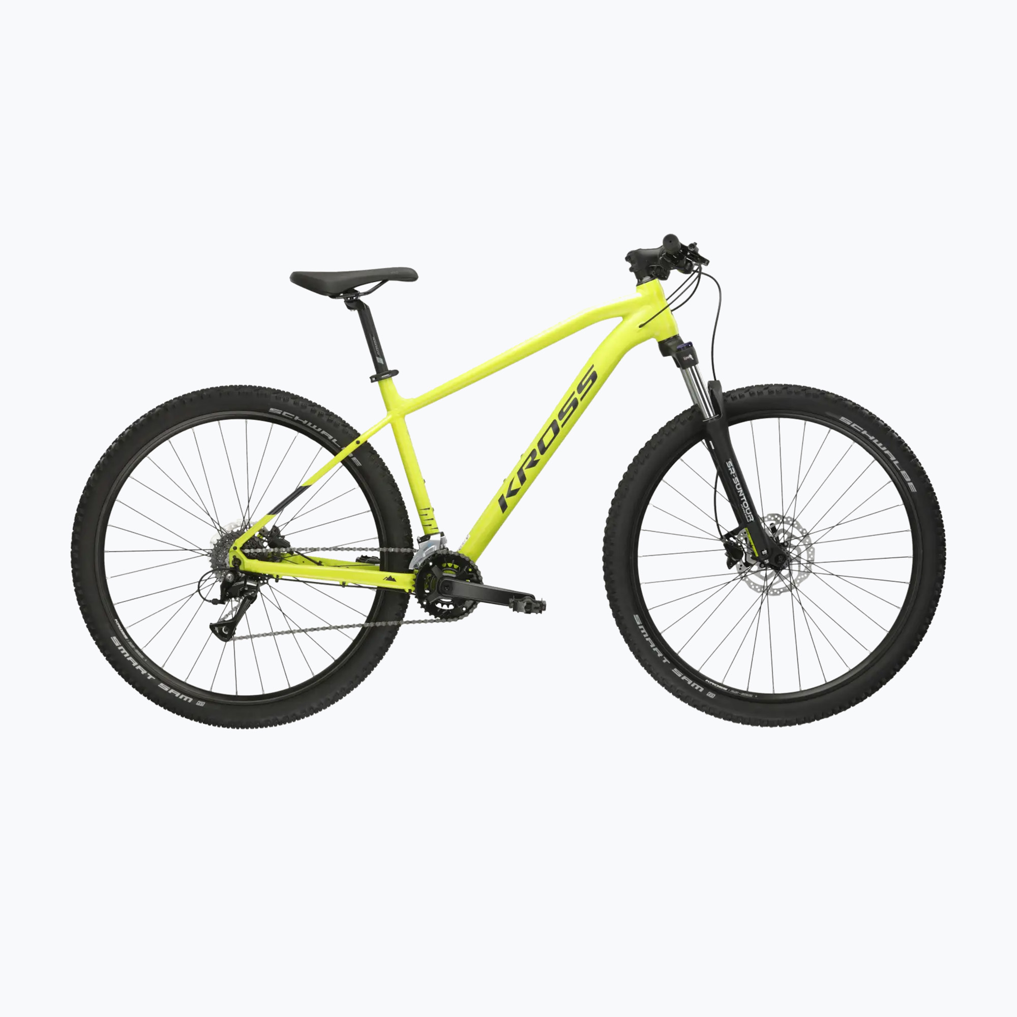 Hegyi kerékpár KROSS Level 1.0 lime/black/matte (Level 1.0 KRLV1Z29X16M007016)