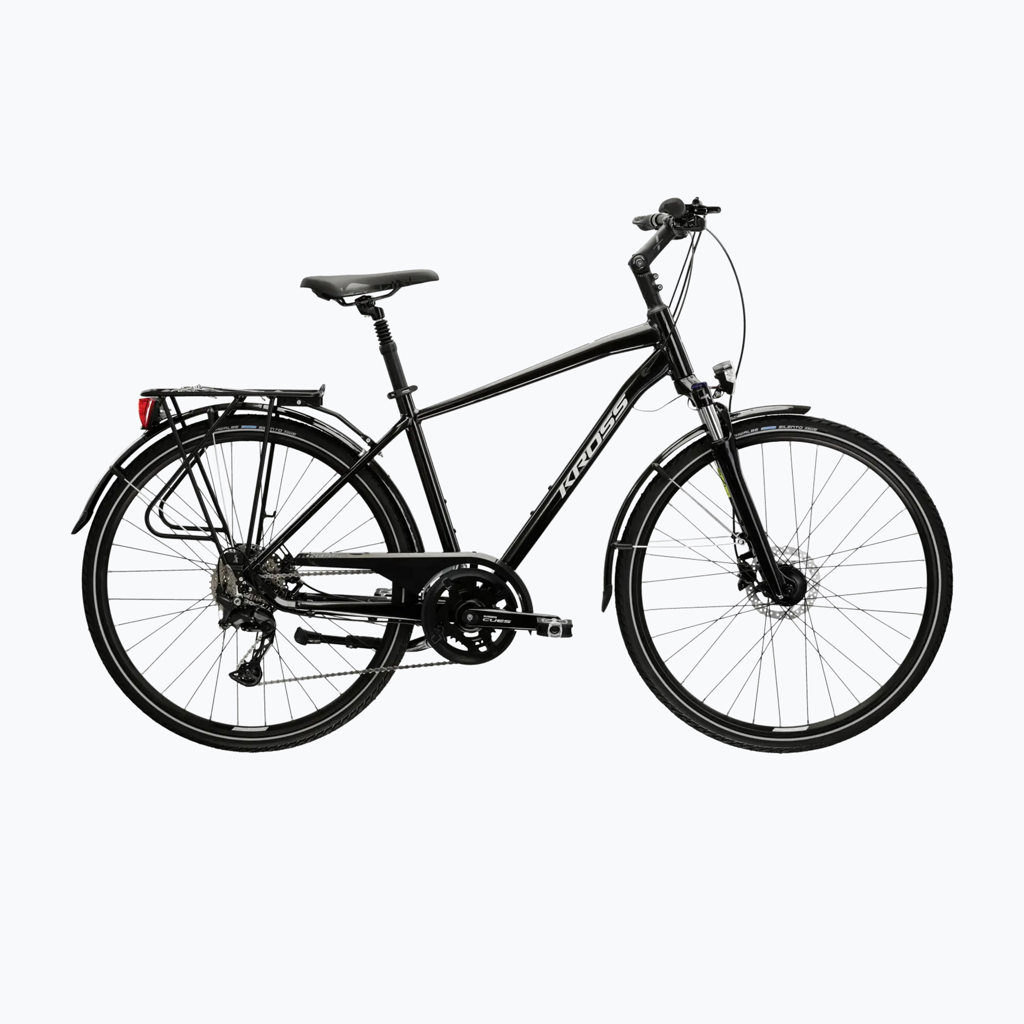 Pánsky trekingový bicykel KROSS Trans 7.0 Bg black/grey/gloss (Trans 7.0 Bg KRTR7Z28X19M007708)