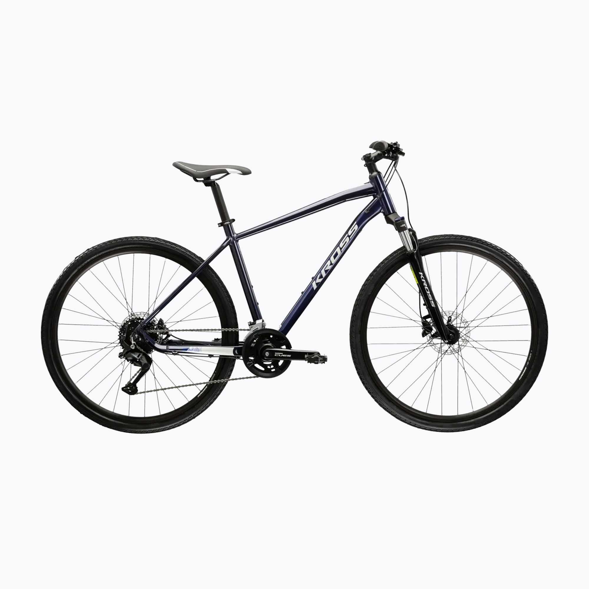 Cross kerékpár KROSS Evado 5.0 navy/silver/gloss (Evado 5.0 KREV5Z28X19M007963)