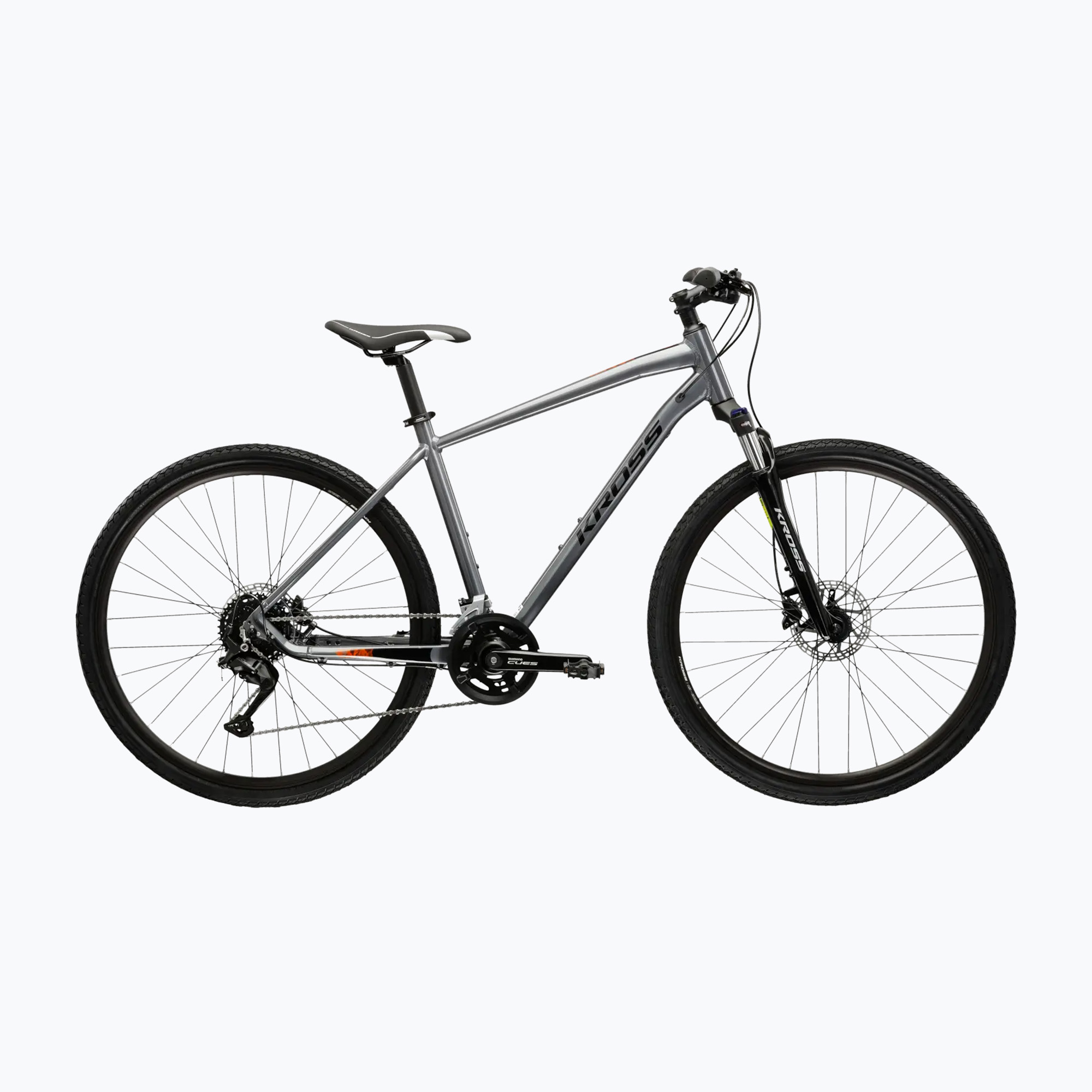Cross kerékpár KROSS Evado 5.0 grey/black/gloss (Evado 5.0 KREV5Z28X19M007960)