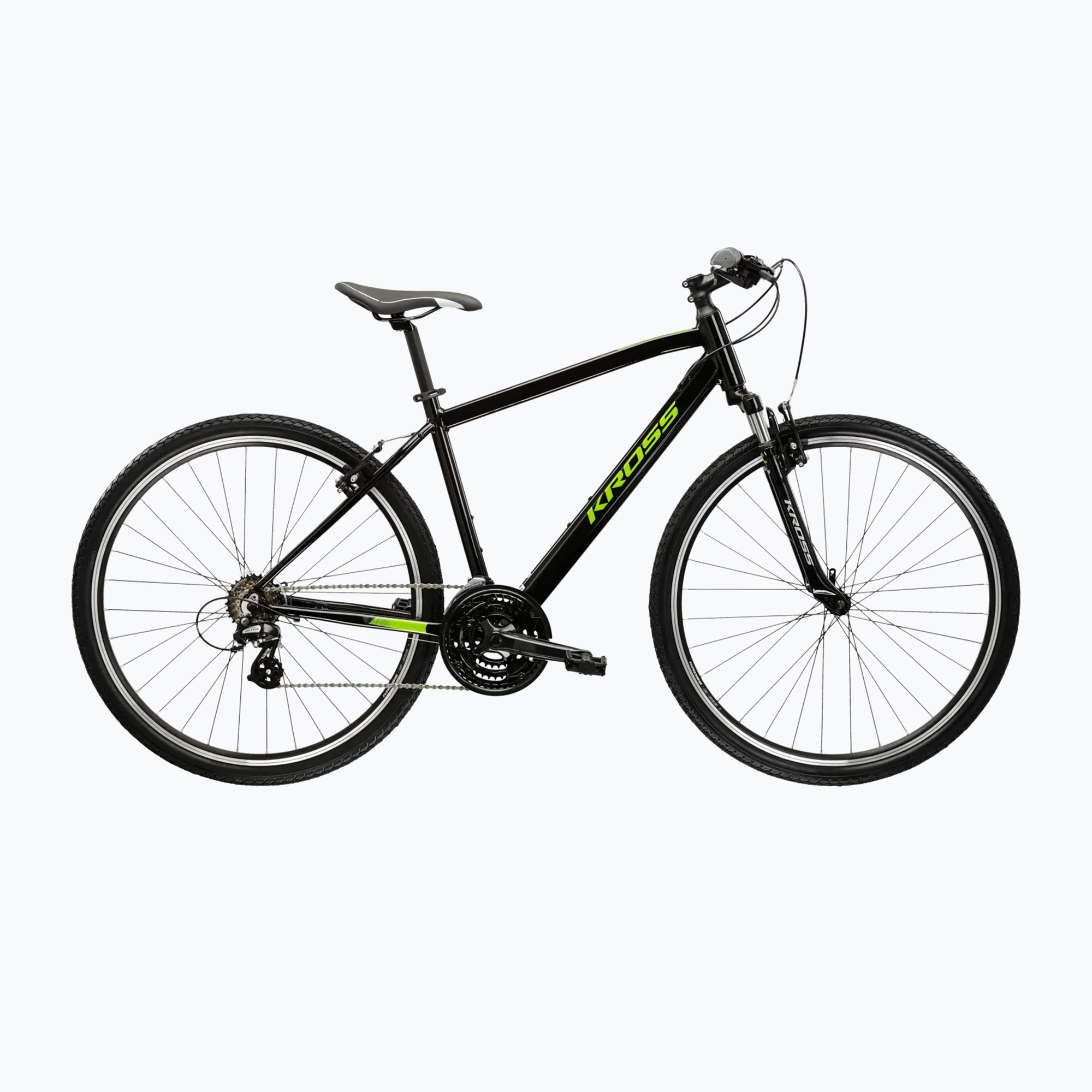 Cross kerékpár KROSS Evado 2.0 black/green/gloss (Evado 2.0 KREV2Z28X19M007932)