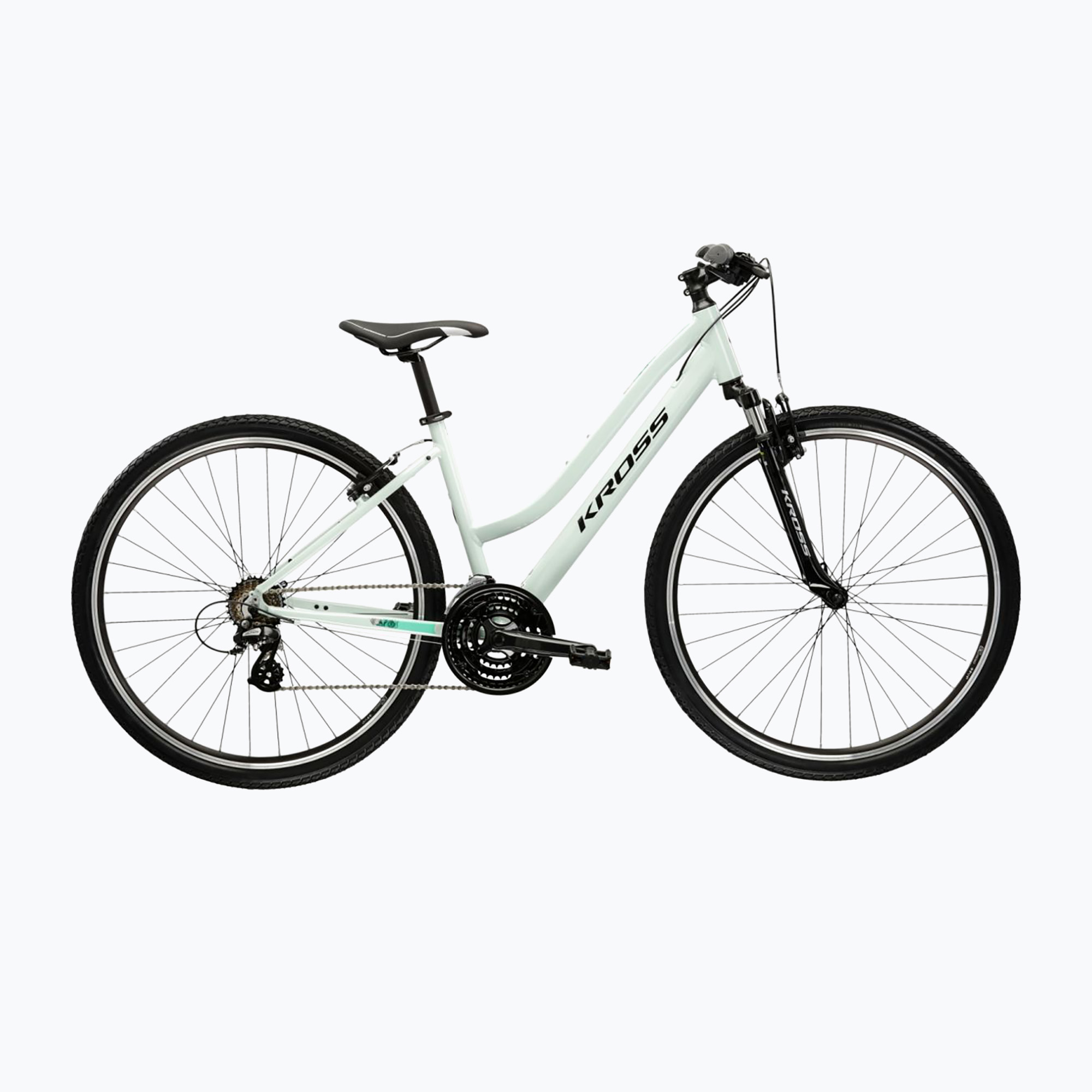 Női cross kerékpár KROSS Evado 2.0 In mint/black/gloss (Evado 2.0 W KREV2Z28X15W007929)