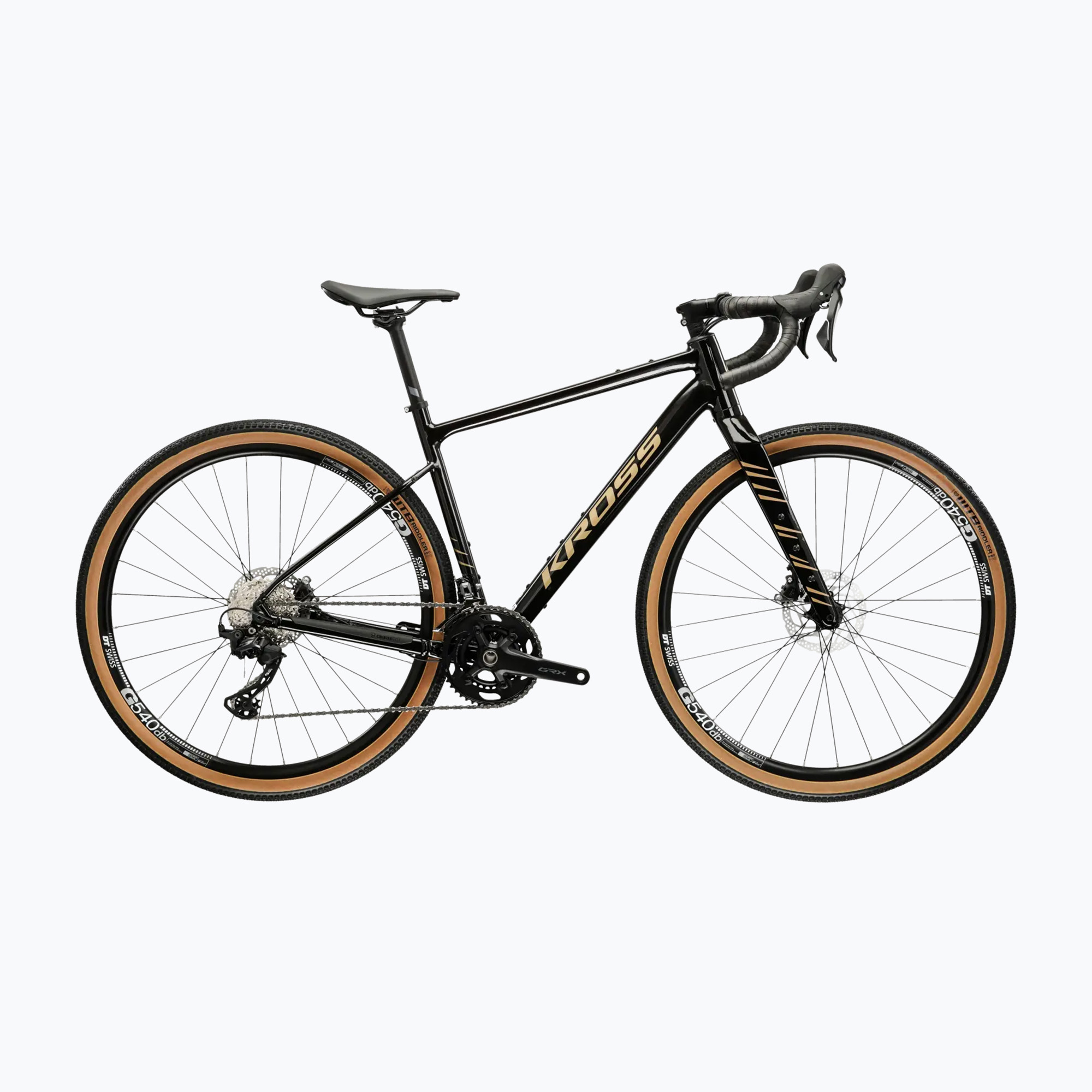 Bicicletă gravel KROSS Esker 6.0 black/gold/gloss