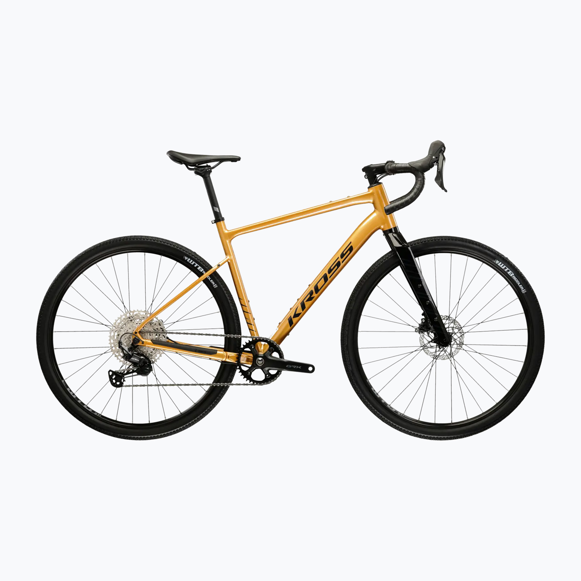 Gravel kerékpár KROSS Esker 5.0 gold/graphite (Esker 5.0 KREK5Z28X17U008547)