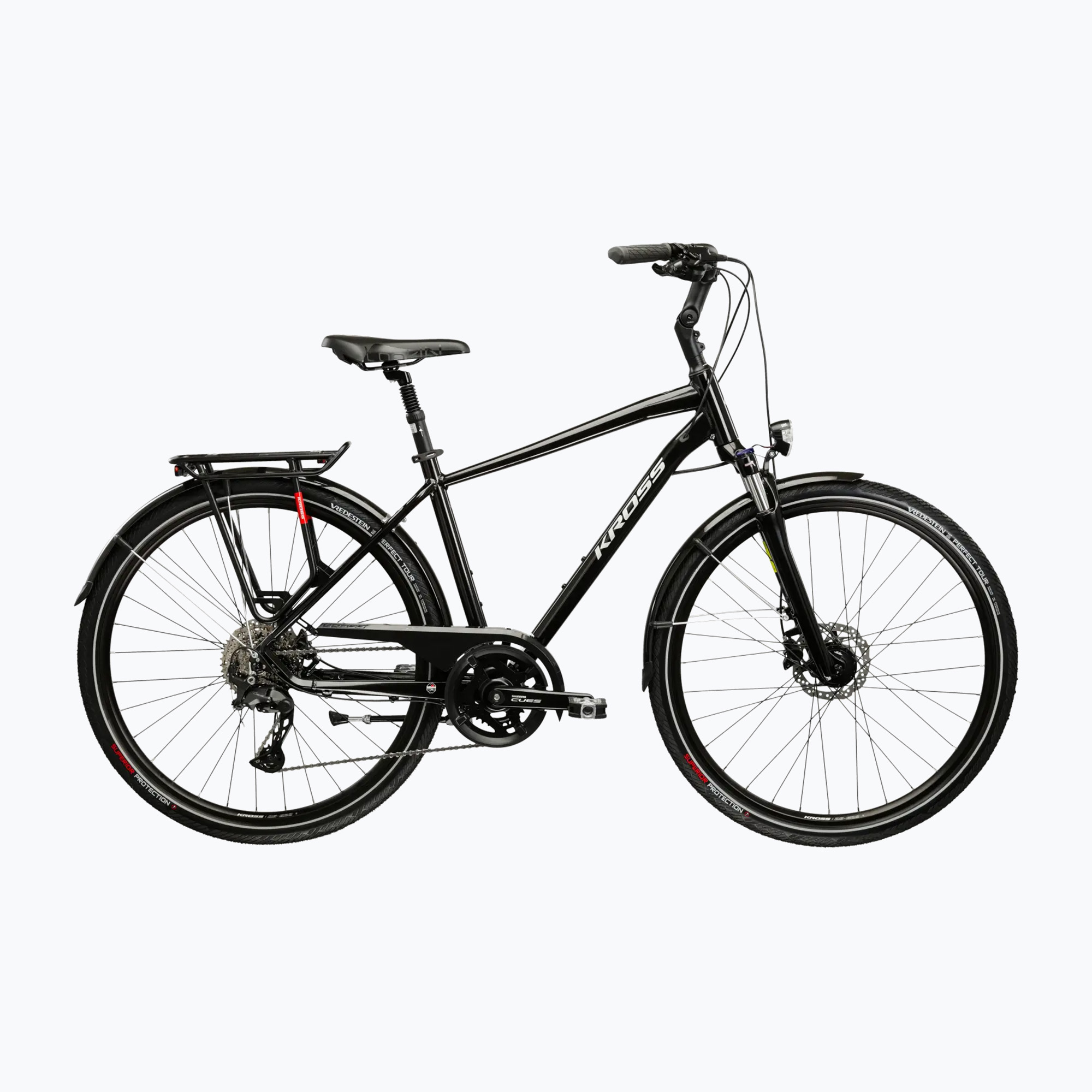 Férfi trekking kerékpár KROSS Trans 7.0 black/silver/gloss (Trans 7.0 KRTR7Z28X19M009196)
