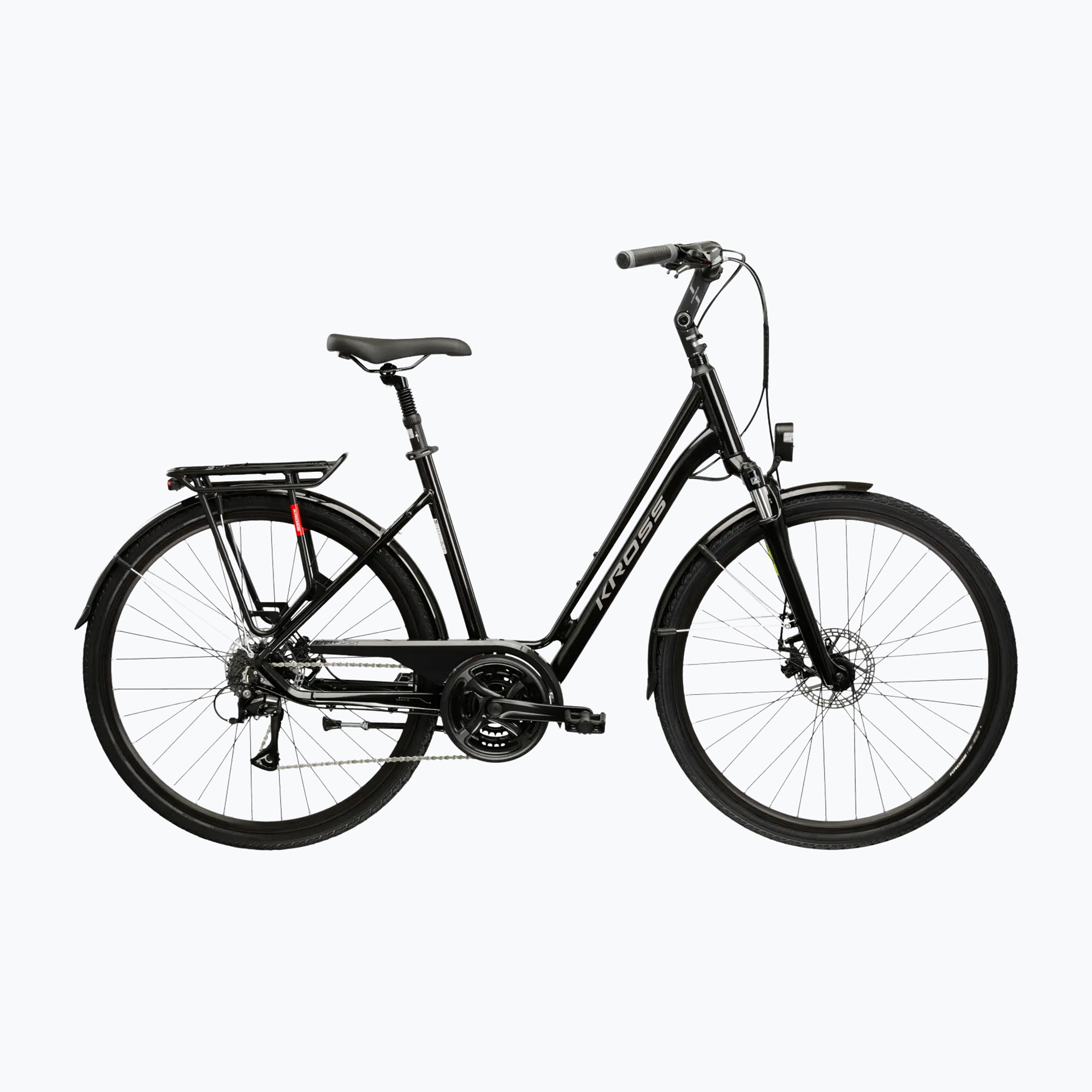 Градски велосипед KROSS Sentio 3.0 black/silver/glossy