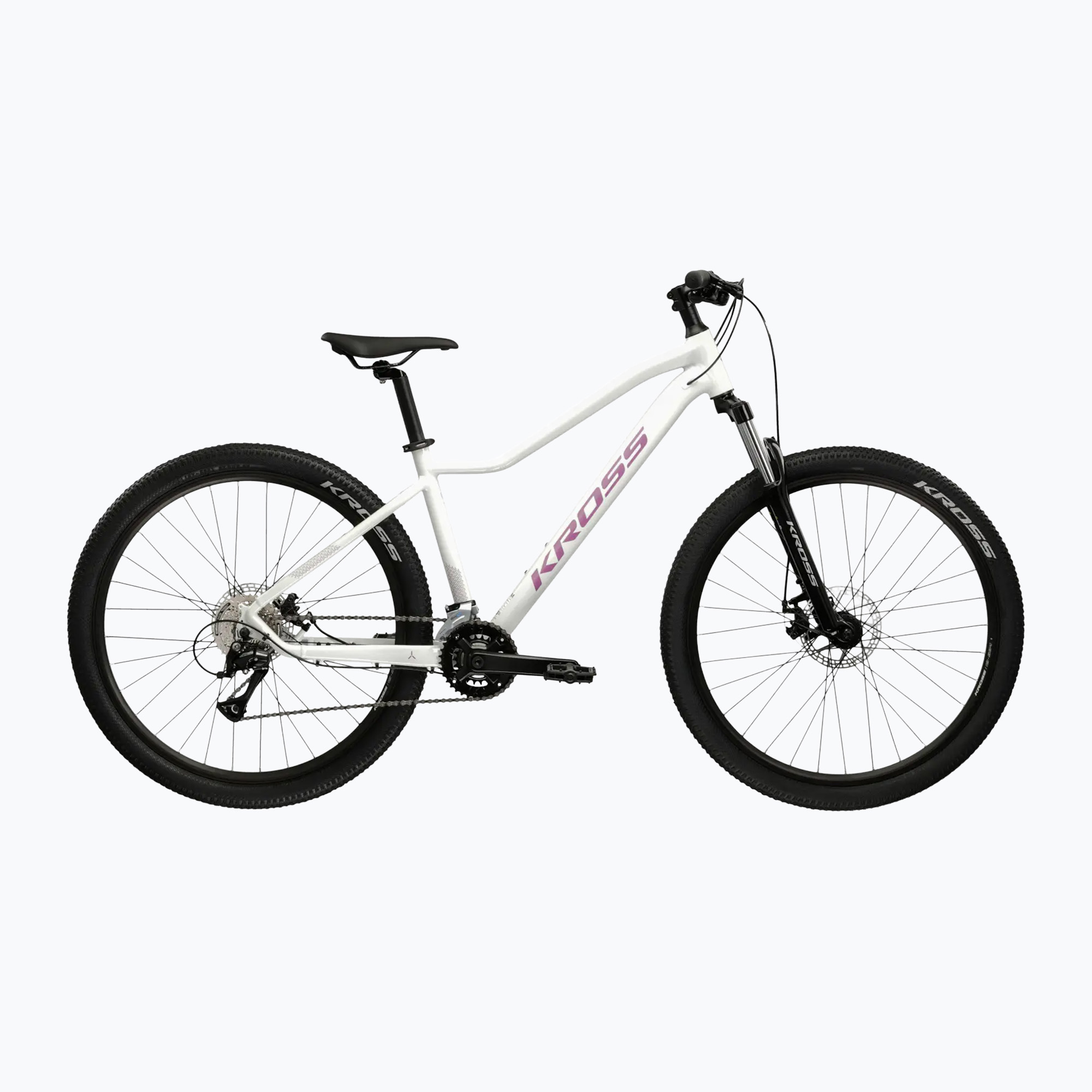 Dámsky horský bicykel KROSS Lea 3.0 in 27.5 white/pink/gloss (Lea 3.0 W KRLE3Z27X14W009097)