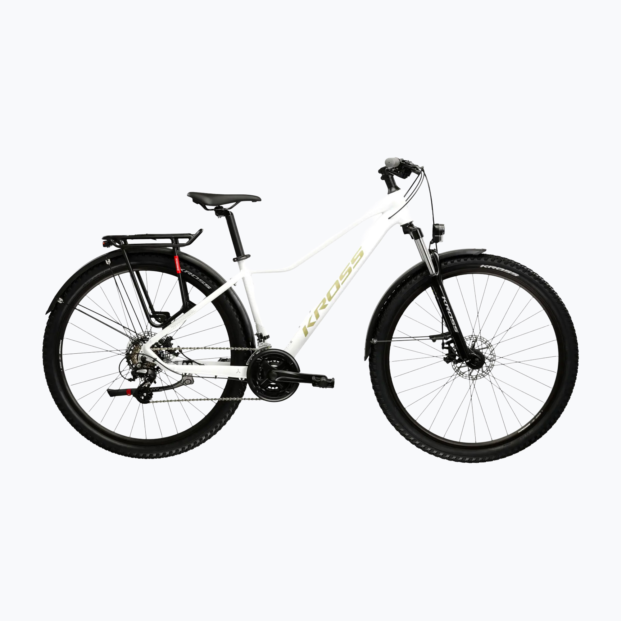 Női mountain bike KROSS Lea 2.0 Eq W 27.5 white/gold/gloss (Lea 2.0 Eq W KRLE2E27X15W009088)