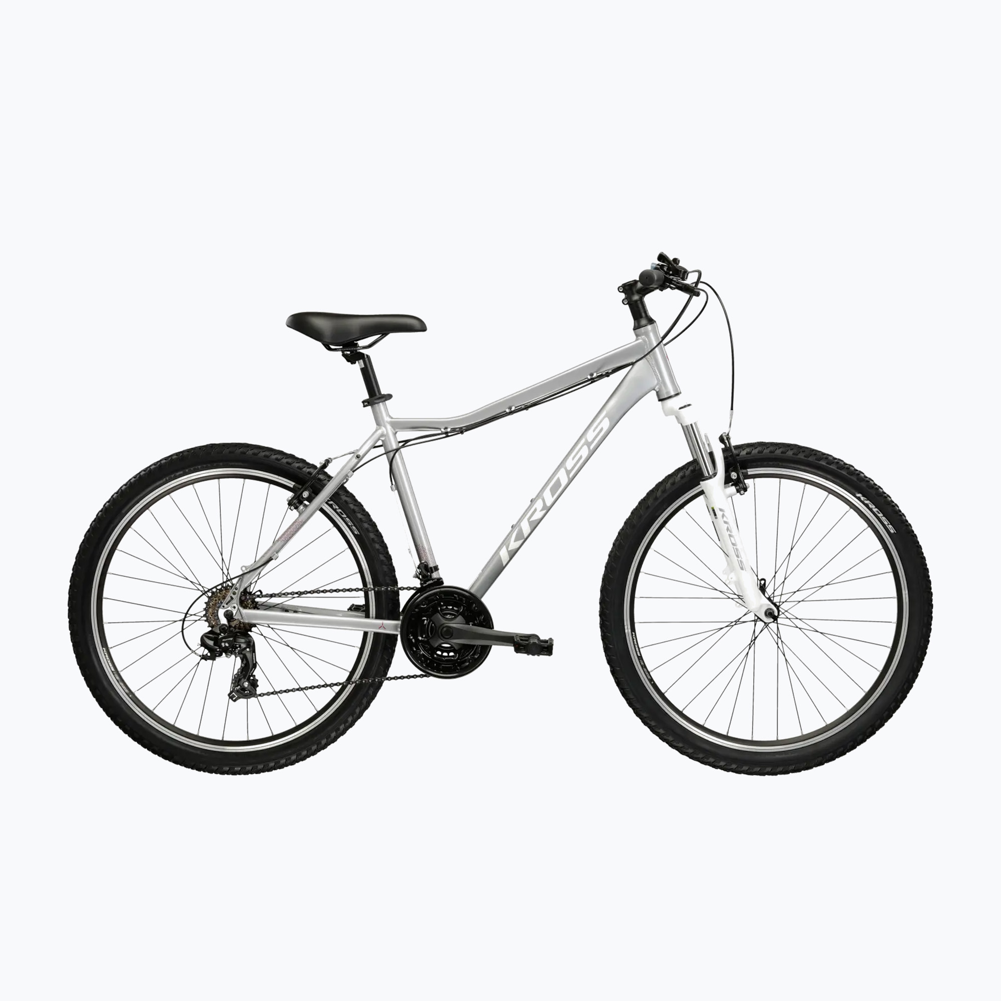 Dámsky horský bicykel KROSS Lea 1.0 silver/white/gloss (Lea 1.0 KRLE1Z26X13W009070)