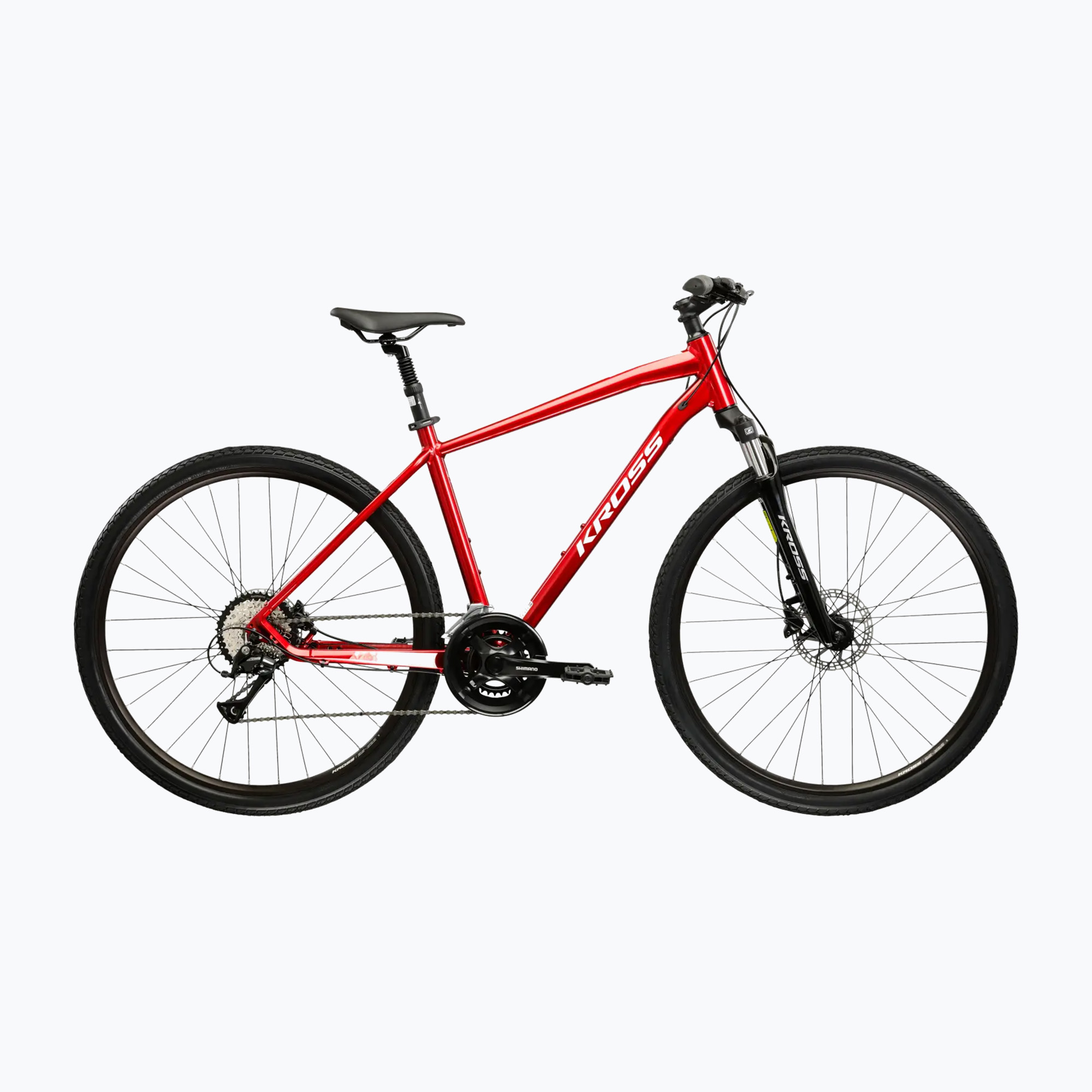 Krosový bicykel KROSS Evado 4.0 burgundy/white/gloss