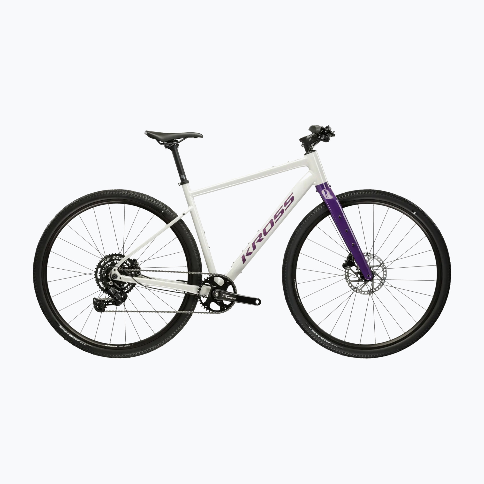 Bicicletă gravel KROSS Esker 1.0 FL grey/purple/gloss