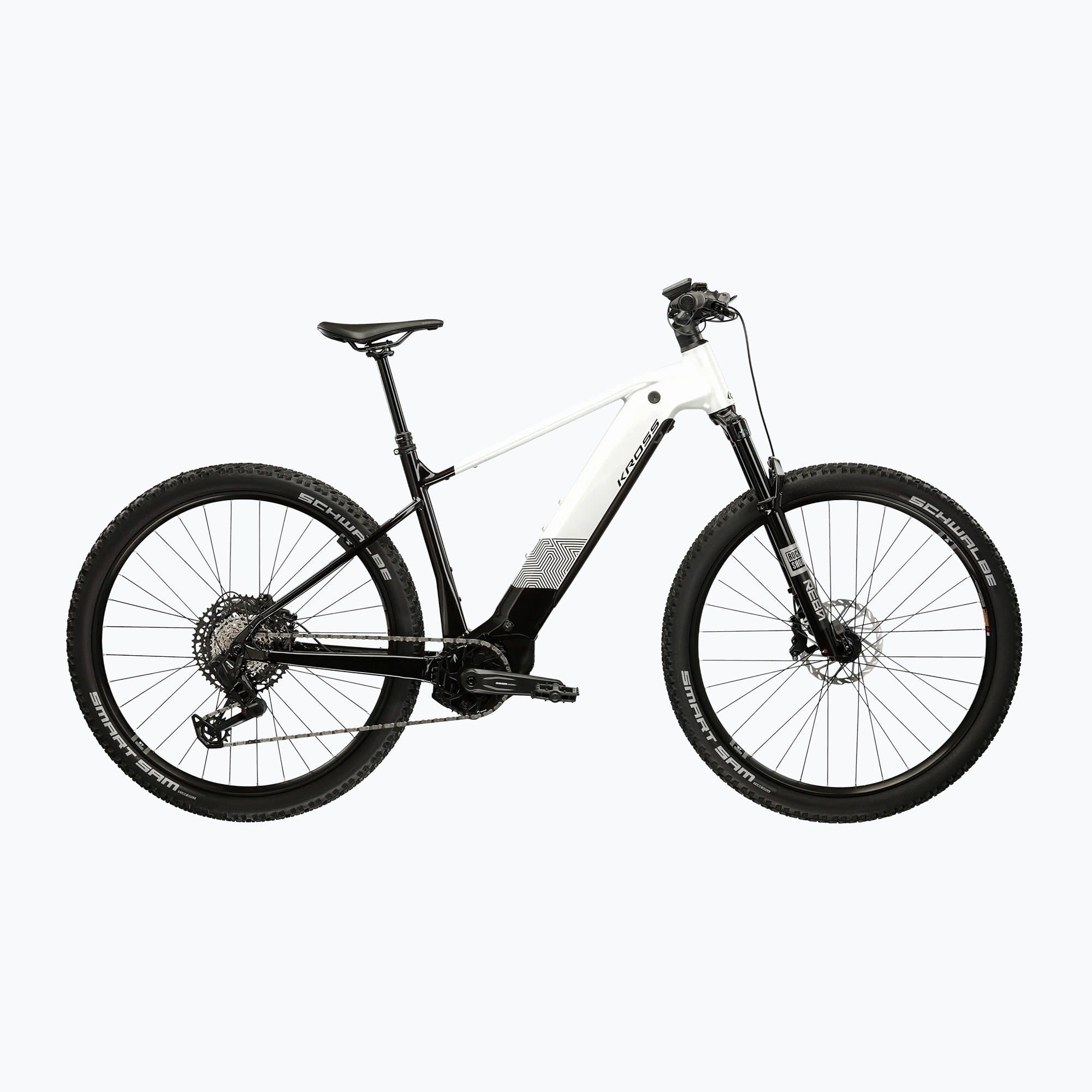 Elektromos kerékpár KROSS Influx Hyb 5.0 29 electric 800 Wh black/white/gloss (Influx Hyb 5.0 800 29 el. KRIX5Z29X16M009649)