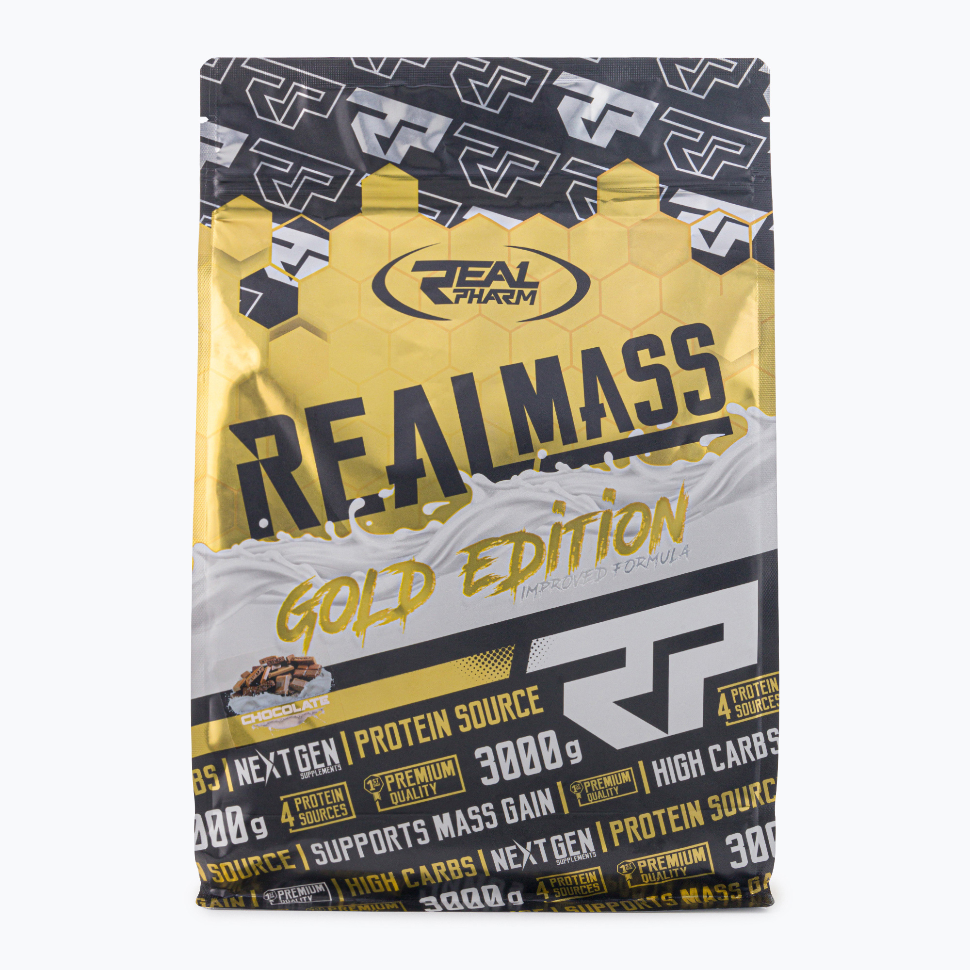 Real Pharm Gainer Real Mass Gold Edition 3kg čokoláda 714978 (Real Mass Gold Edition 714978)