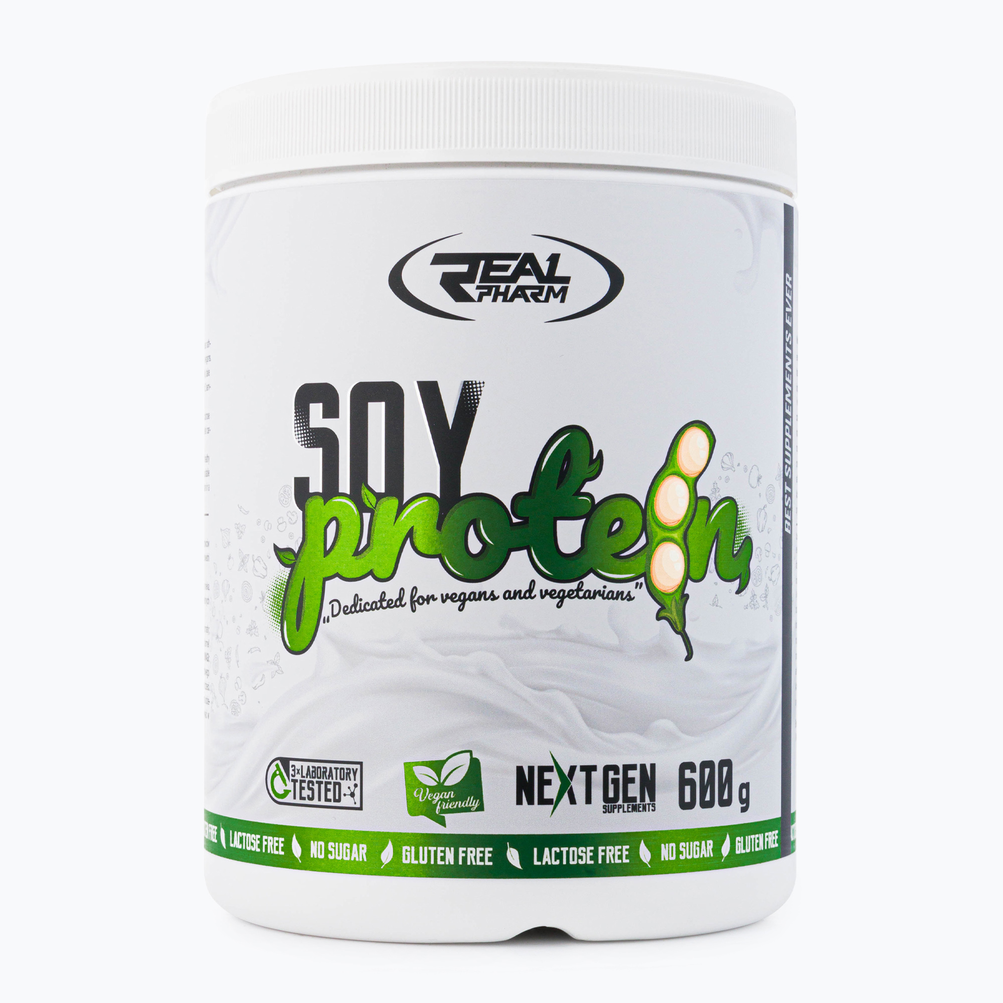 Proteine della soia Whey Real Pharm al cioccolato (600 g) (Soy Protein 715340)