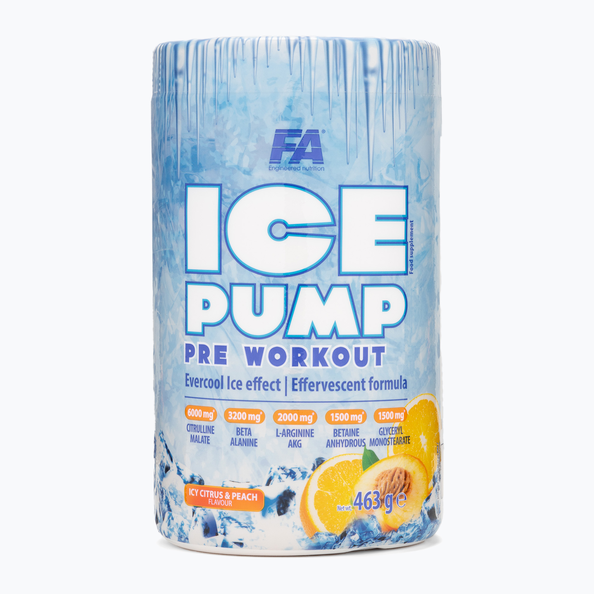 Fitness Authority pre-allenamento Fa Ice Pump Pre Workout 463 g agrumi ghiacciati/pesca (463g) (Fa Ice Pump Pre Workout FA-ILP000008R1.1)