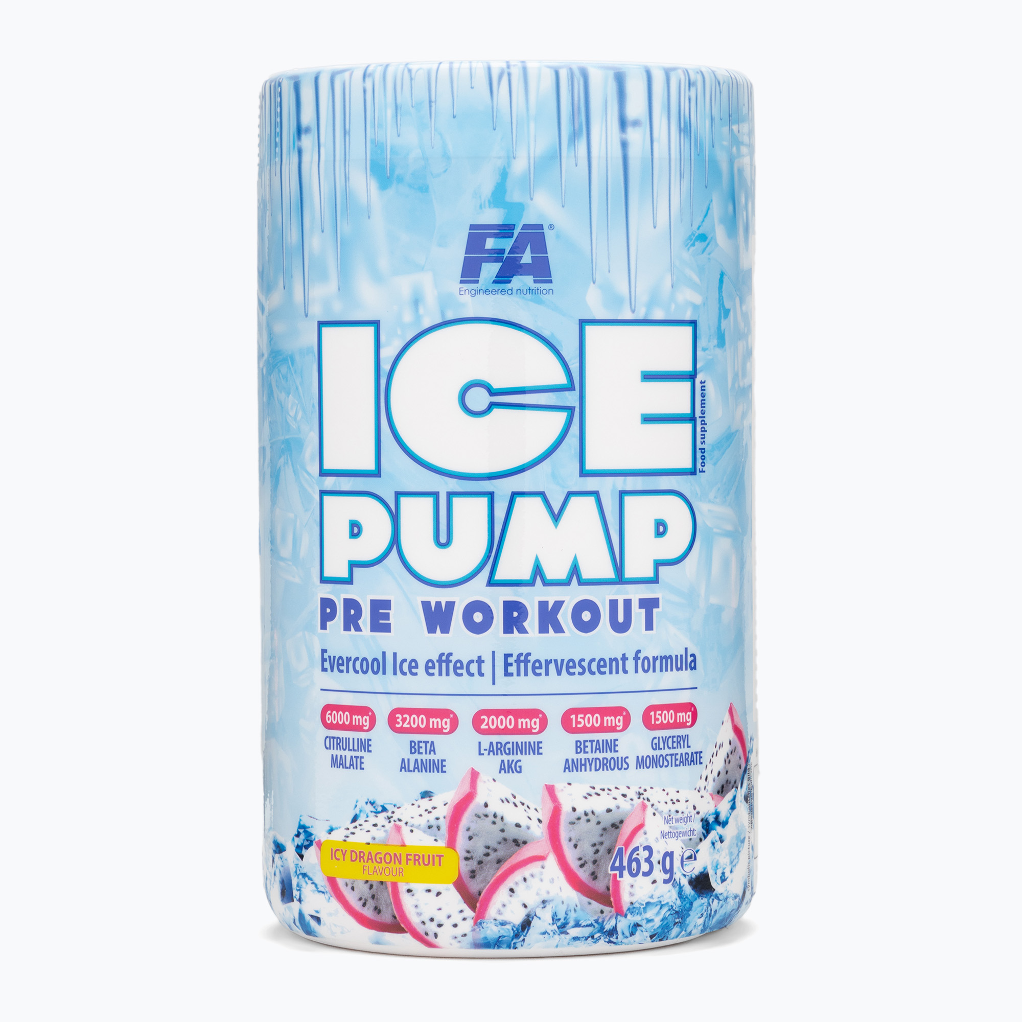 Fitness Authority edzés előtti edzés Fa Ice Pump Pre Workout 463 g jeges sárkánygyümölcs (Fa Ice Pump Pre Workout FA-ILP000006R1.1)