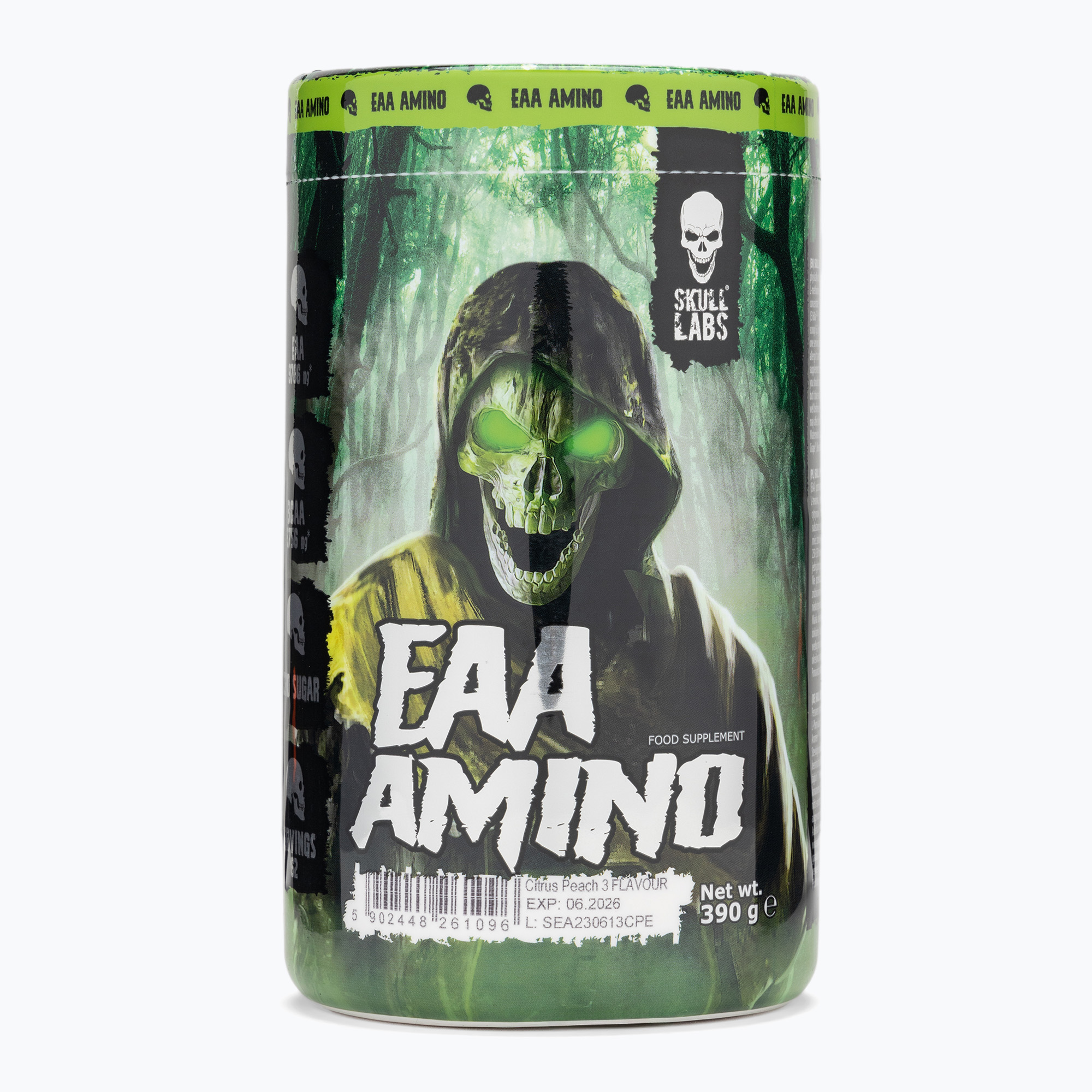 Aminoacizi Fitness Authority Skull Labs EAA Amino 390 g citrus/peach (Skull Labs EAA Amino SL-SLP000135R1.1)